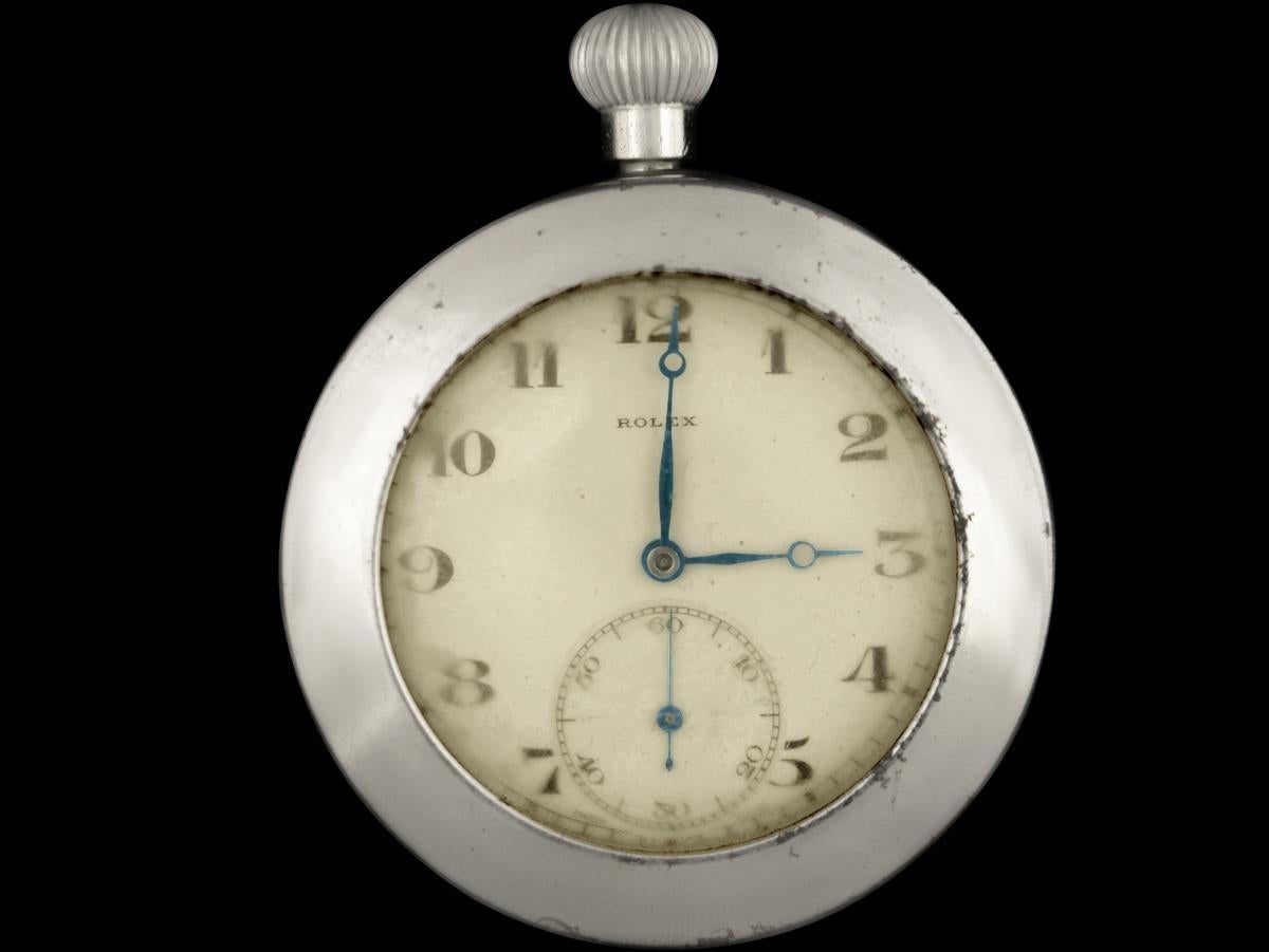 1940's Rolex WWII British Military Vintage Antique Mens Pocket Watch en vente 2