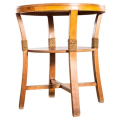 1940's Roped Wrapped Round Side Table