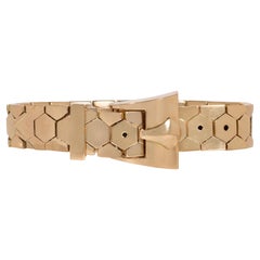 1940er Jahre Rose Gold Verstellbare Gürtelschnalle Armbänder