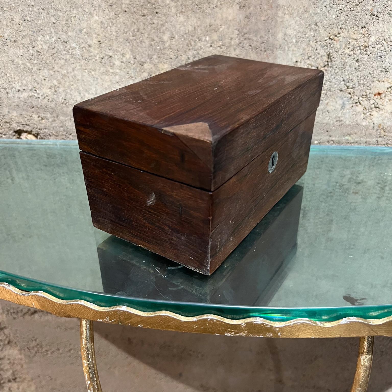 1940s Rosewood Box Partitioned Interior Clean Modern For Sale 1