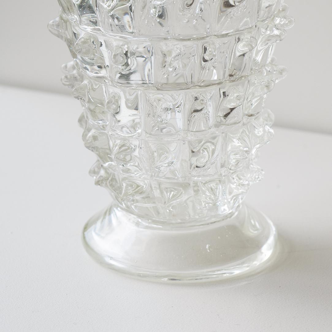 20th Century 1940's Rostrato Glass Vase by Barovier