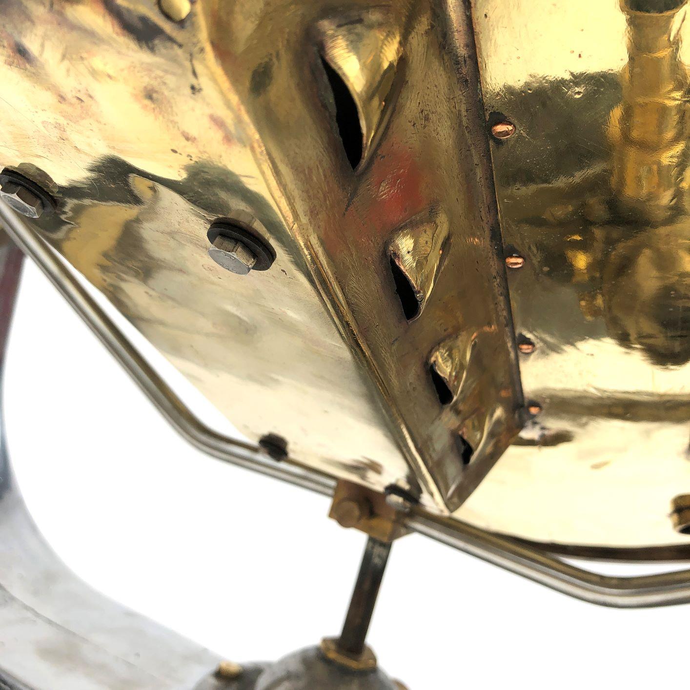 1940s Rotherham's British Brass, Bronze and Aluminium Naval Searchlight 9