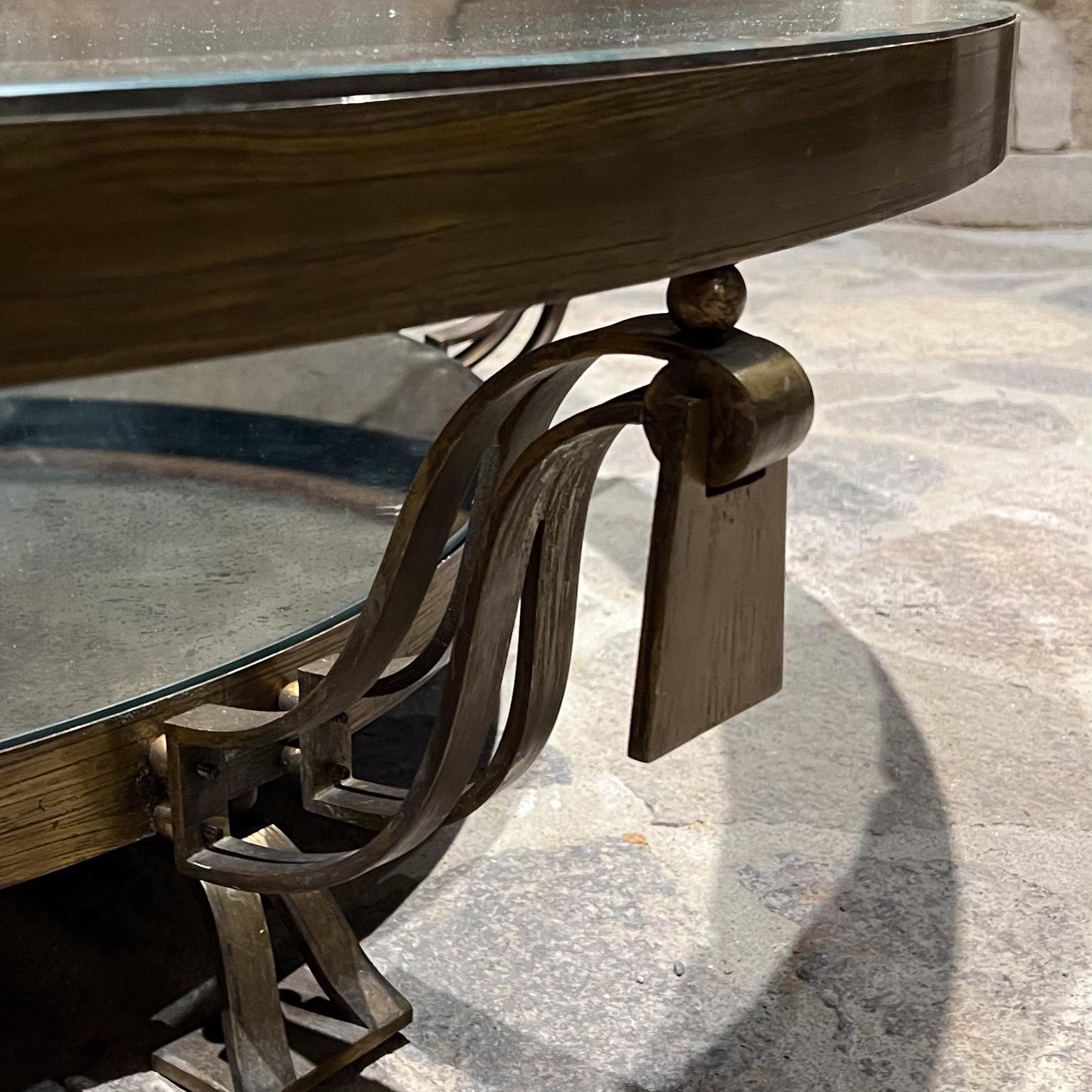 Brass 1940s Bronze Cocktail Table by Roberto & Mito Block Mexico For Sale