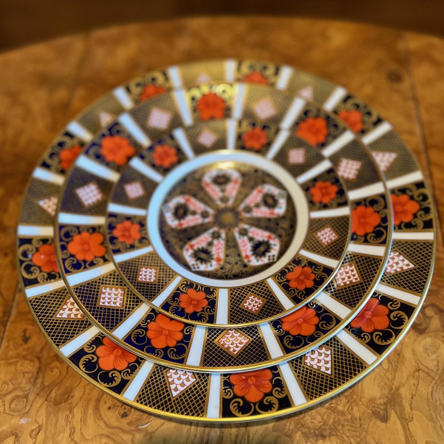Juego de mesa de 5 piezas Royal Crown Derby Old Imari de 1940 Inglés en venta