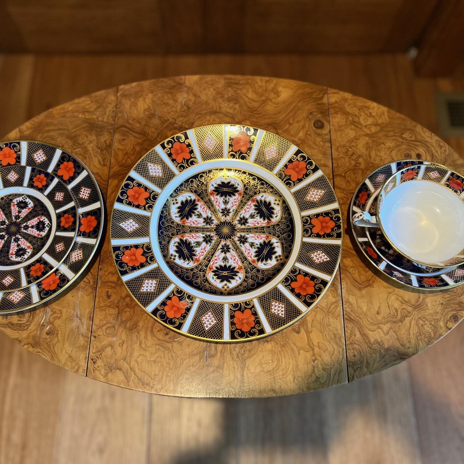 Juego de mesa de 5 piezas Royal Crown Derby Old Imari de 1940 Dorado en venta