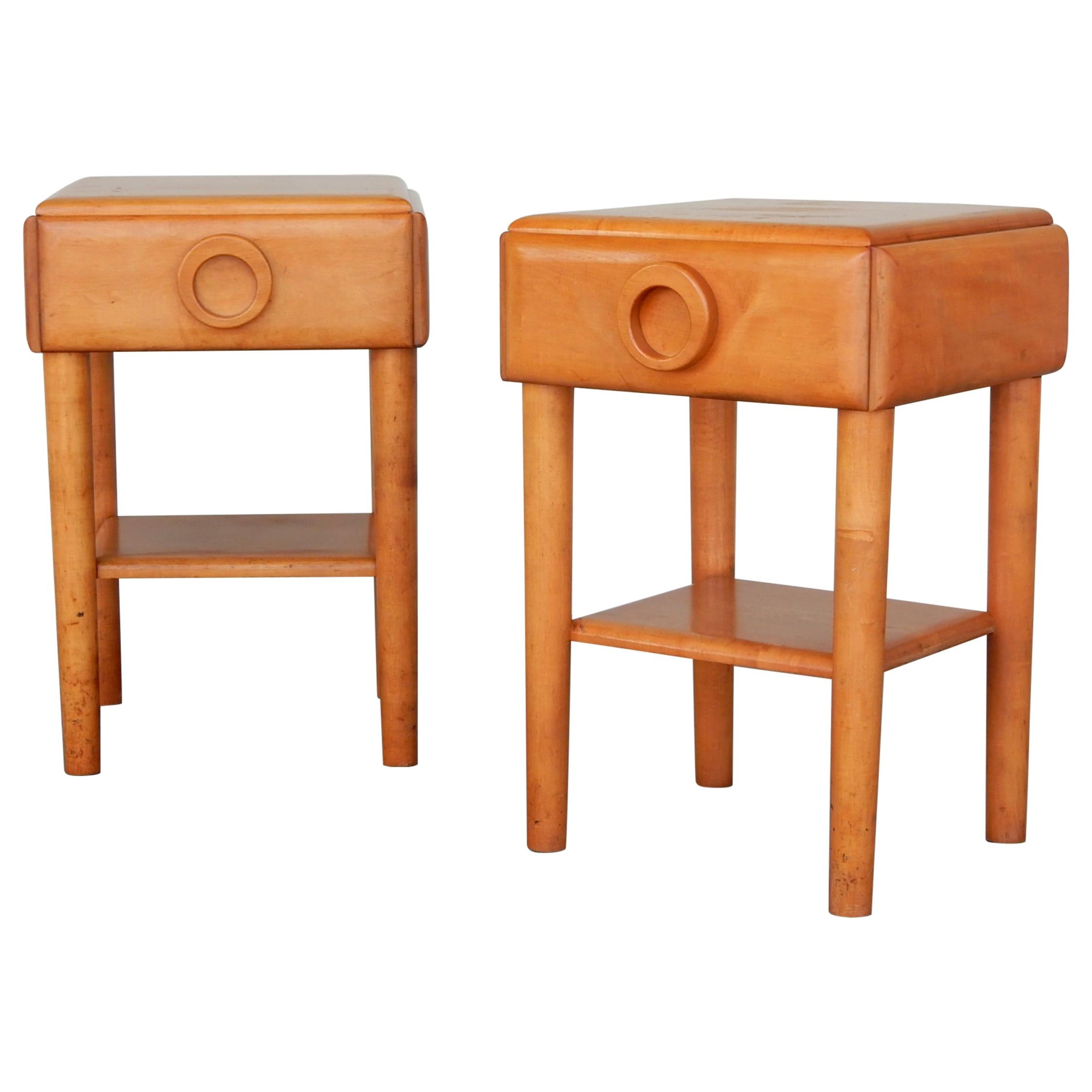 1940s Russell Wright Design American Modern Side Tables