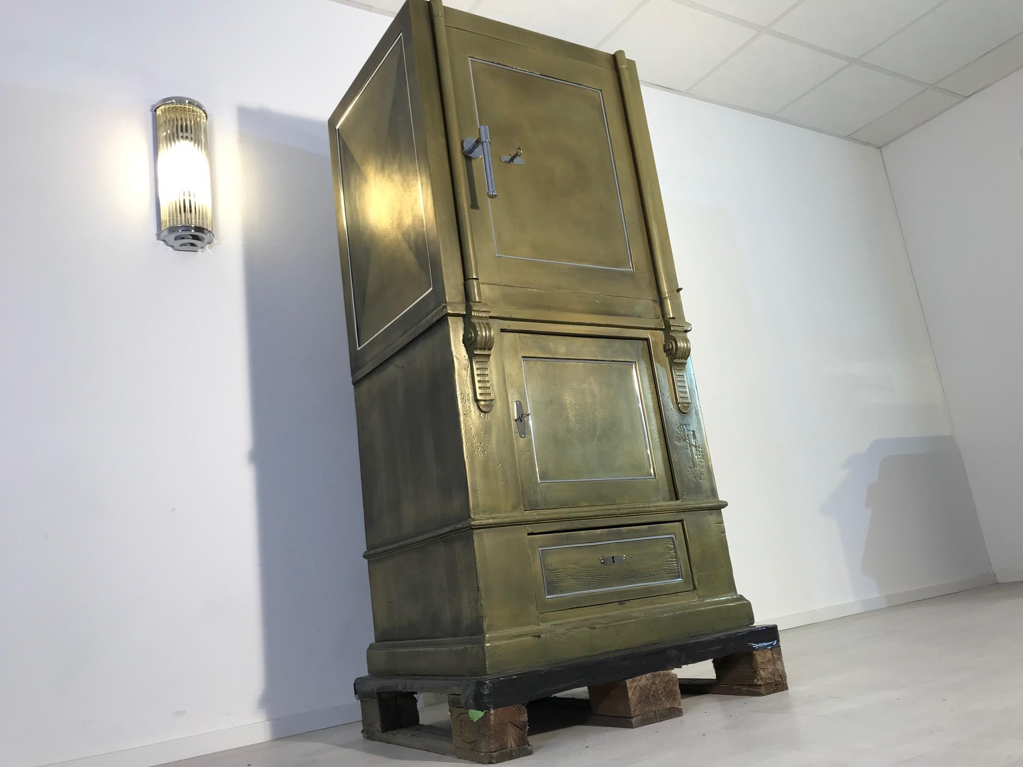 Hand-Crafted 1940s Safe or Vault, Restored Designer Piece