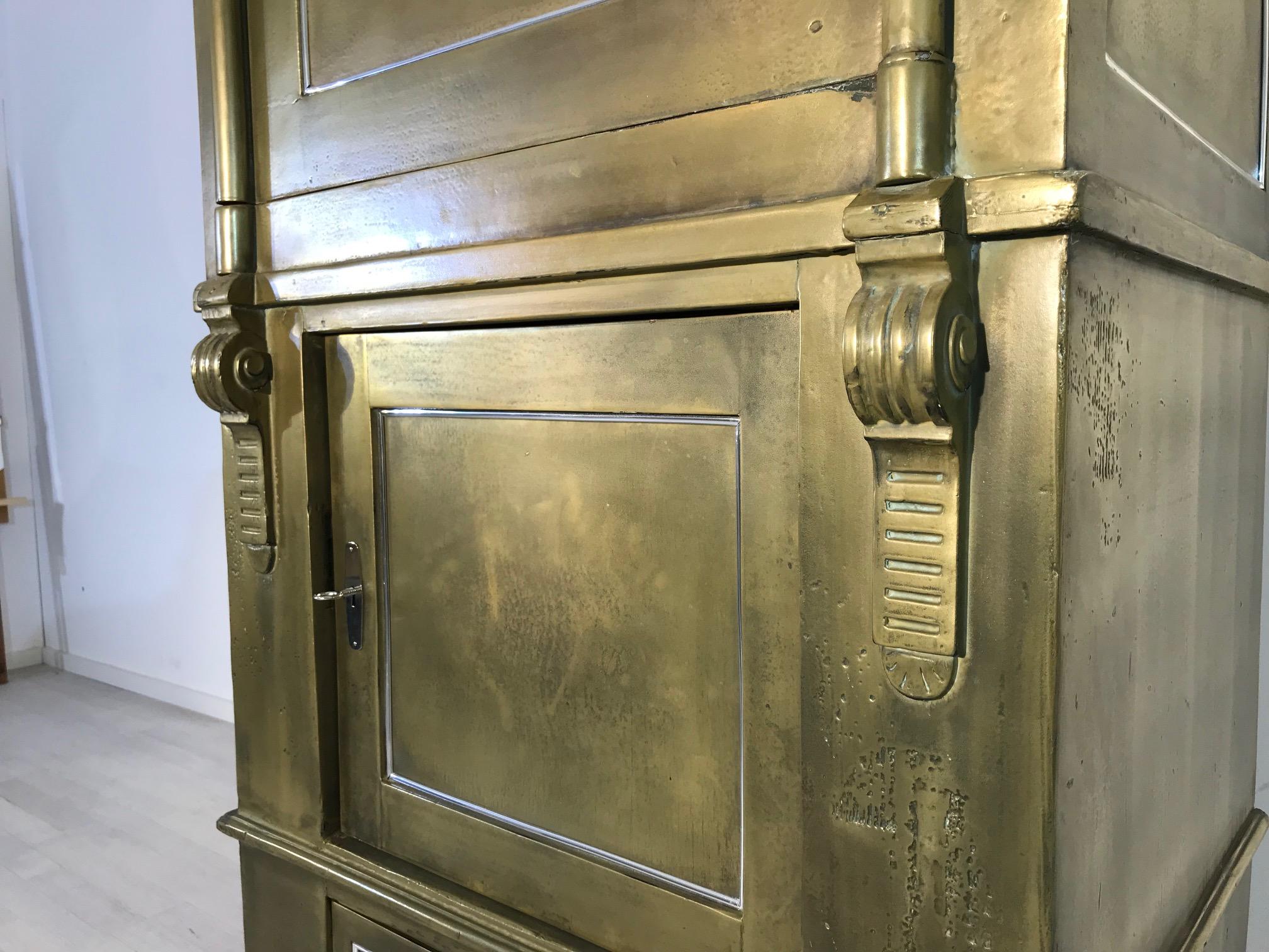 Oak 1940s Safe or Vault, Restored Designer Piece