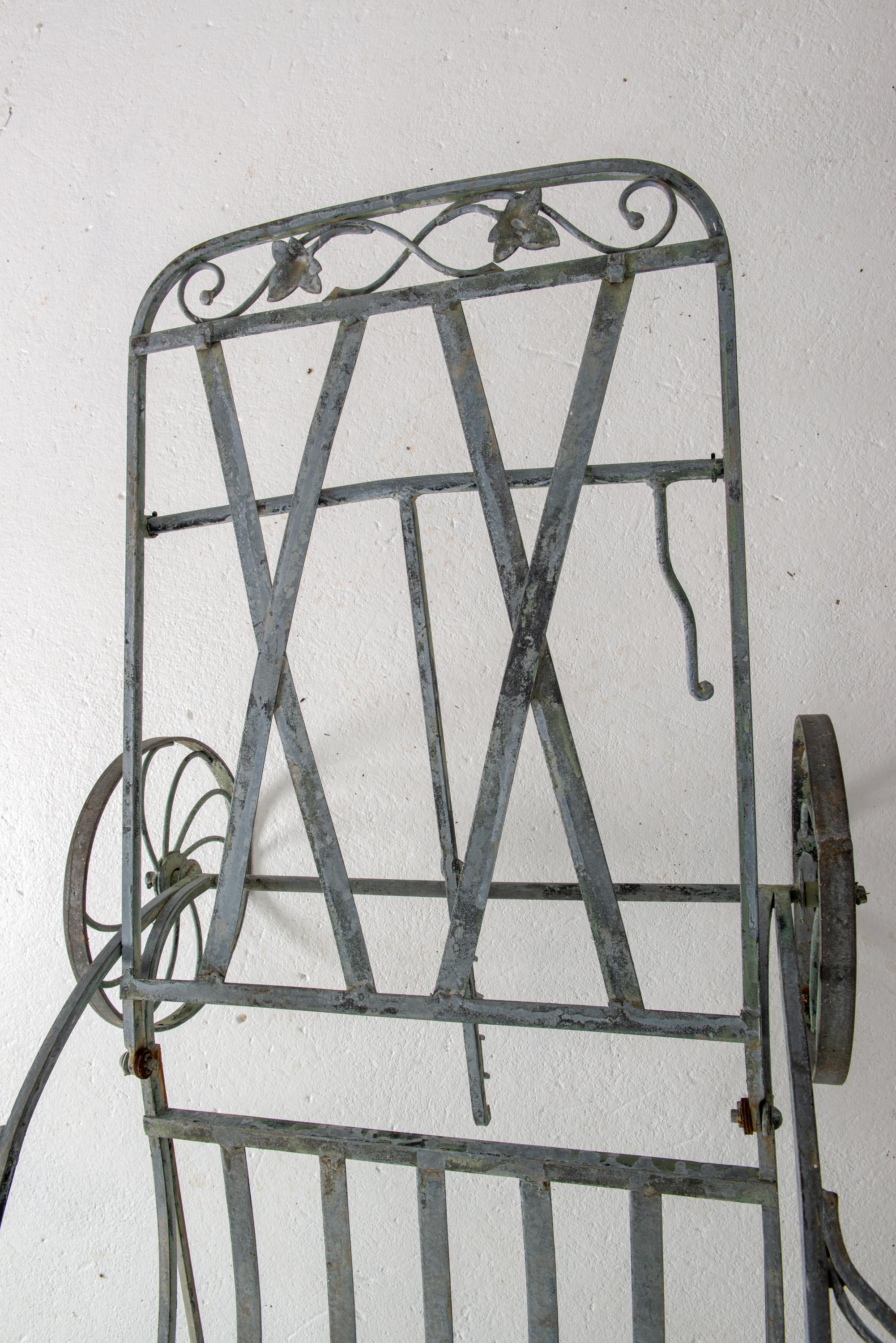 1940s Salterini Wrought Iron Chaise Lounge For Sale 5