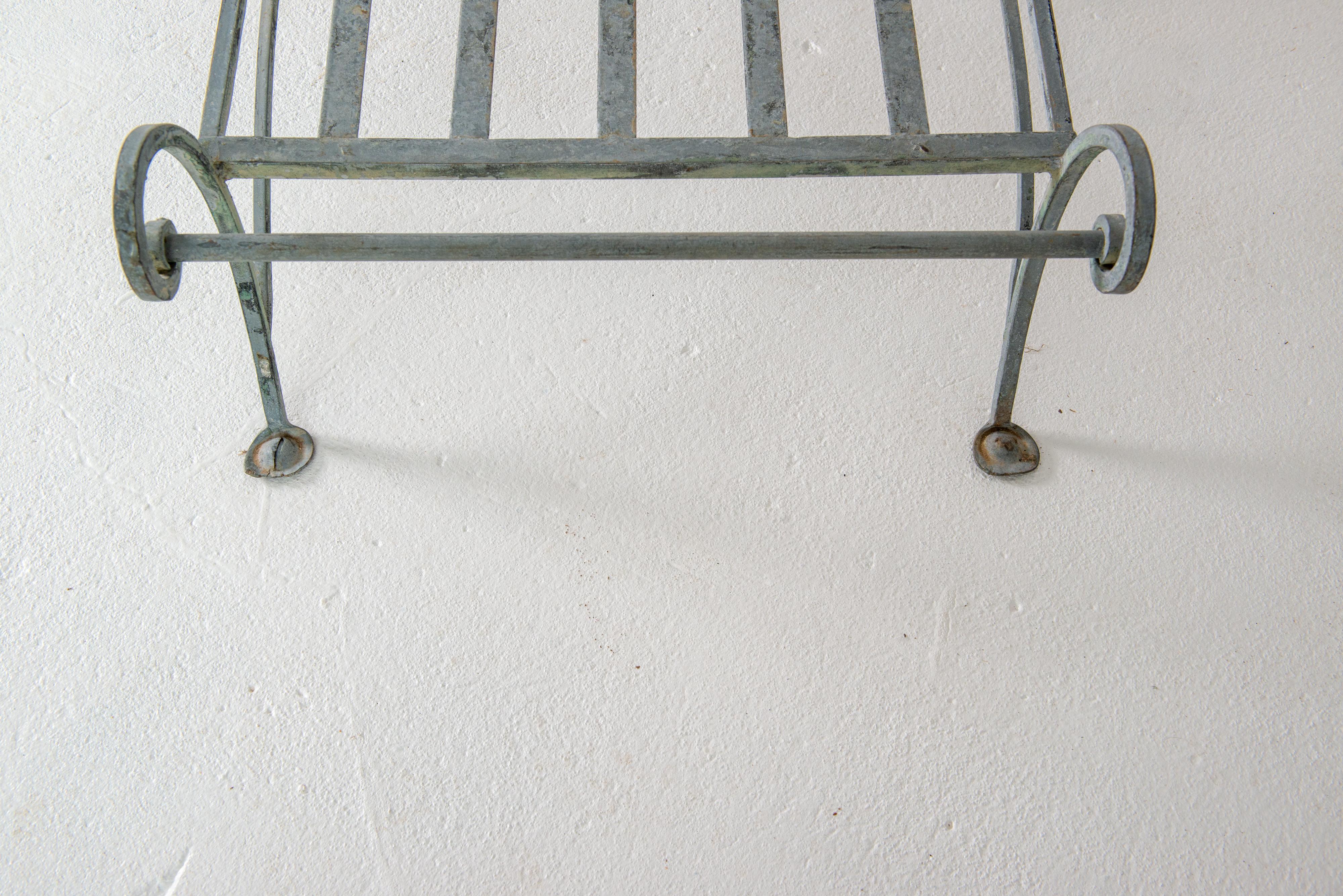 1940s Salterini Wrought Iron Chaise Lounge For Sale 3