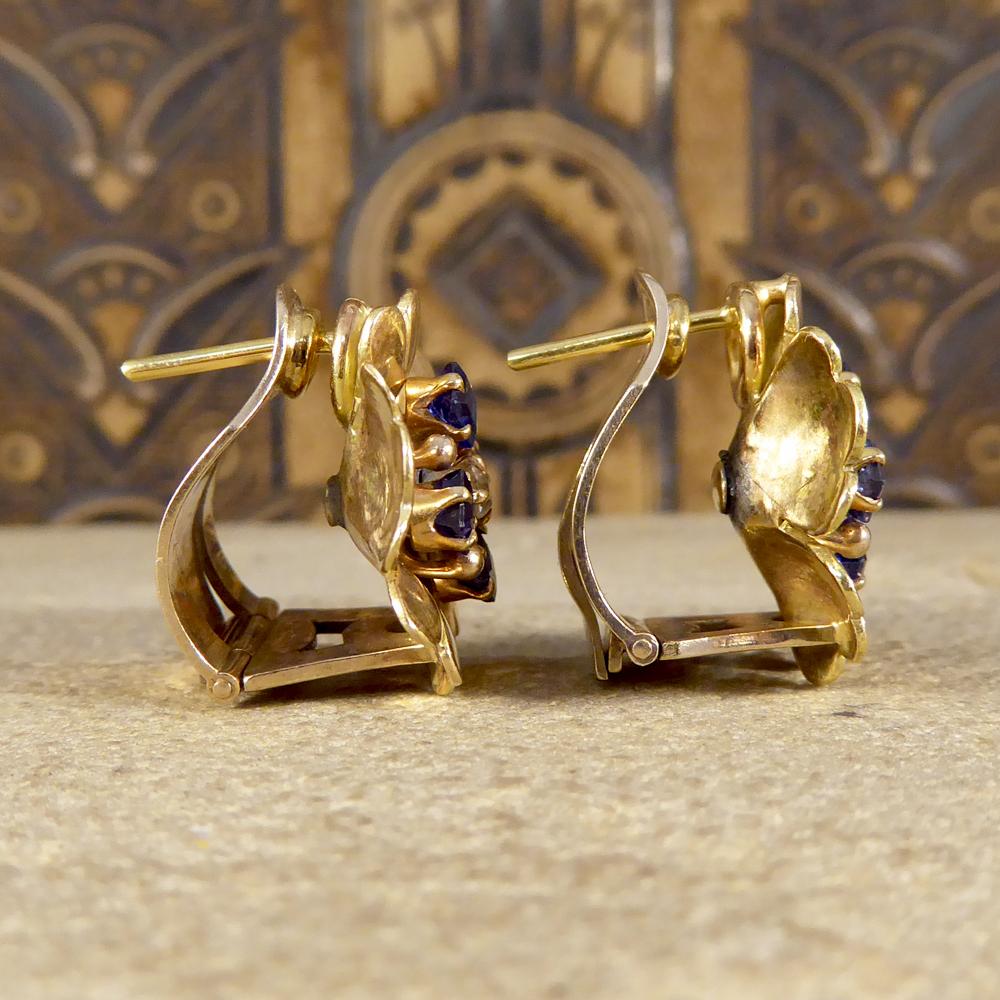 9 carat gold diamond earrings