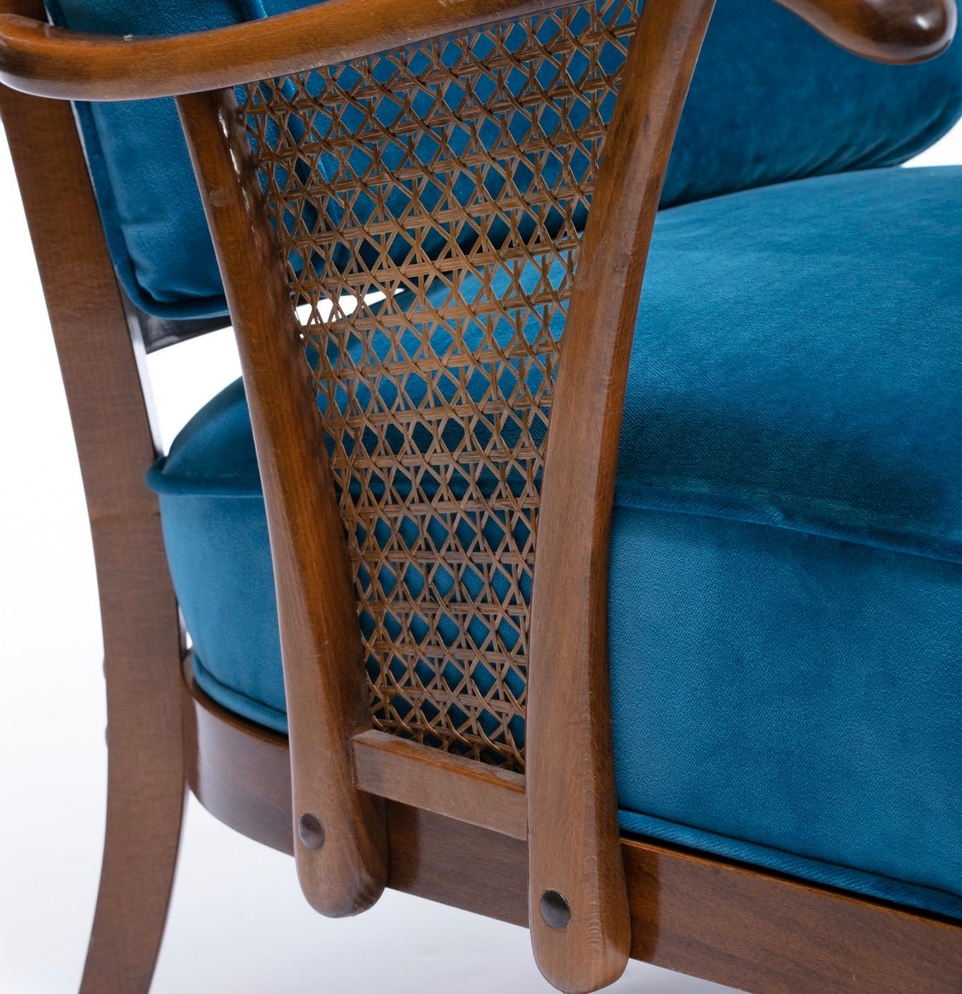 Pair of Scandinavian Lounge Chairs Attributed to Soren Hansen for Fritz Hansen 5