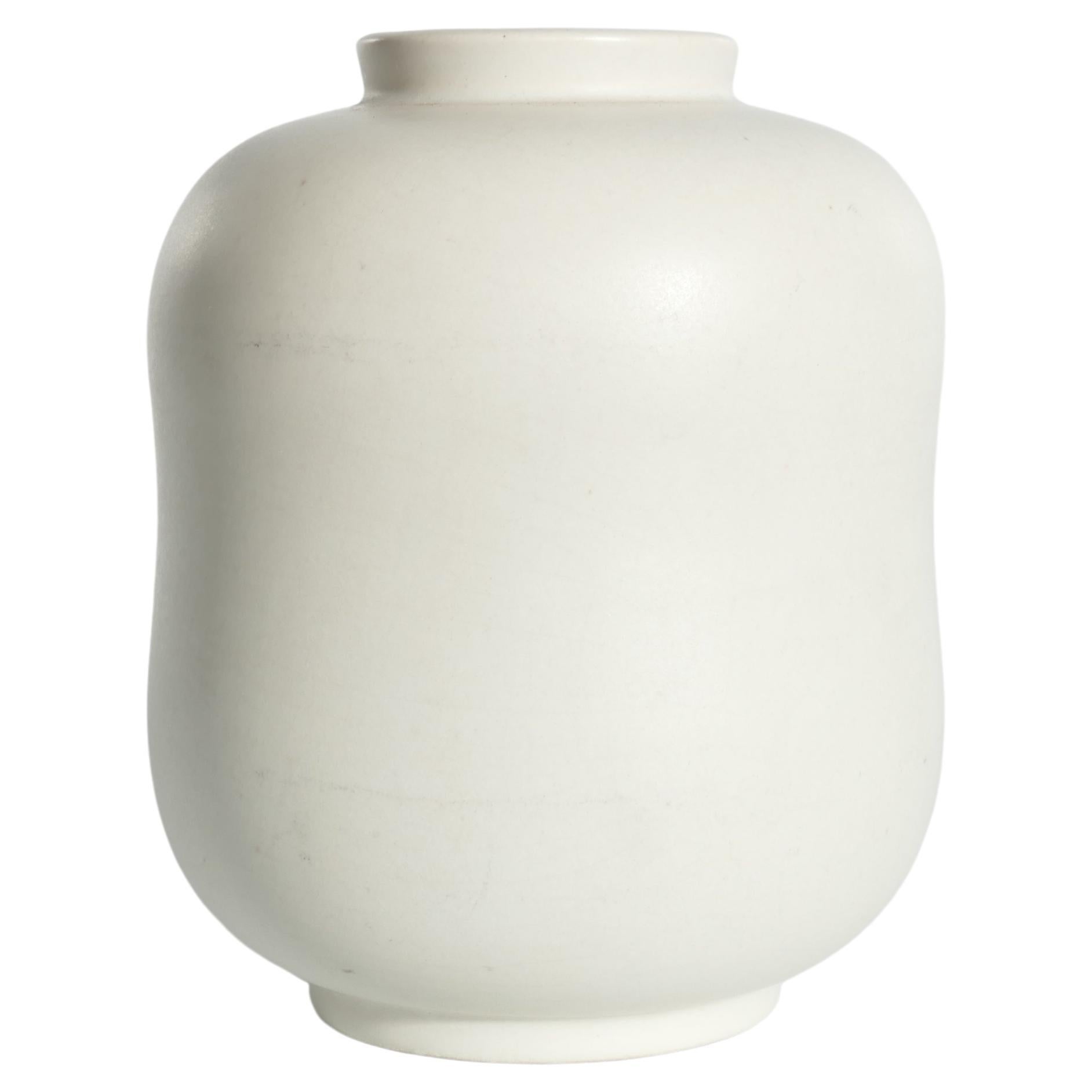 1940’s Scandinavian Modern Carrara Vase by Wilhelm Kåge for Gustavsberg   For Sale