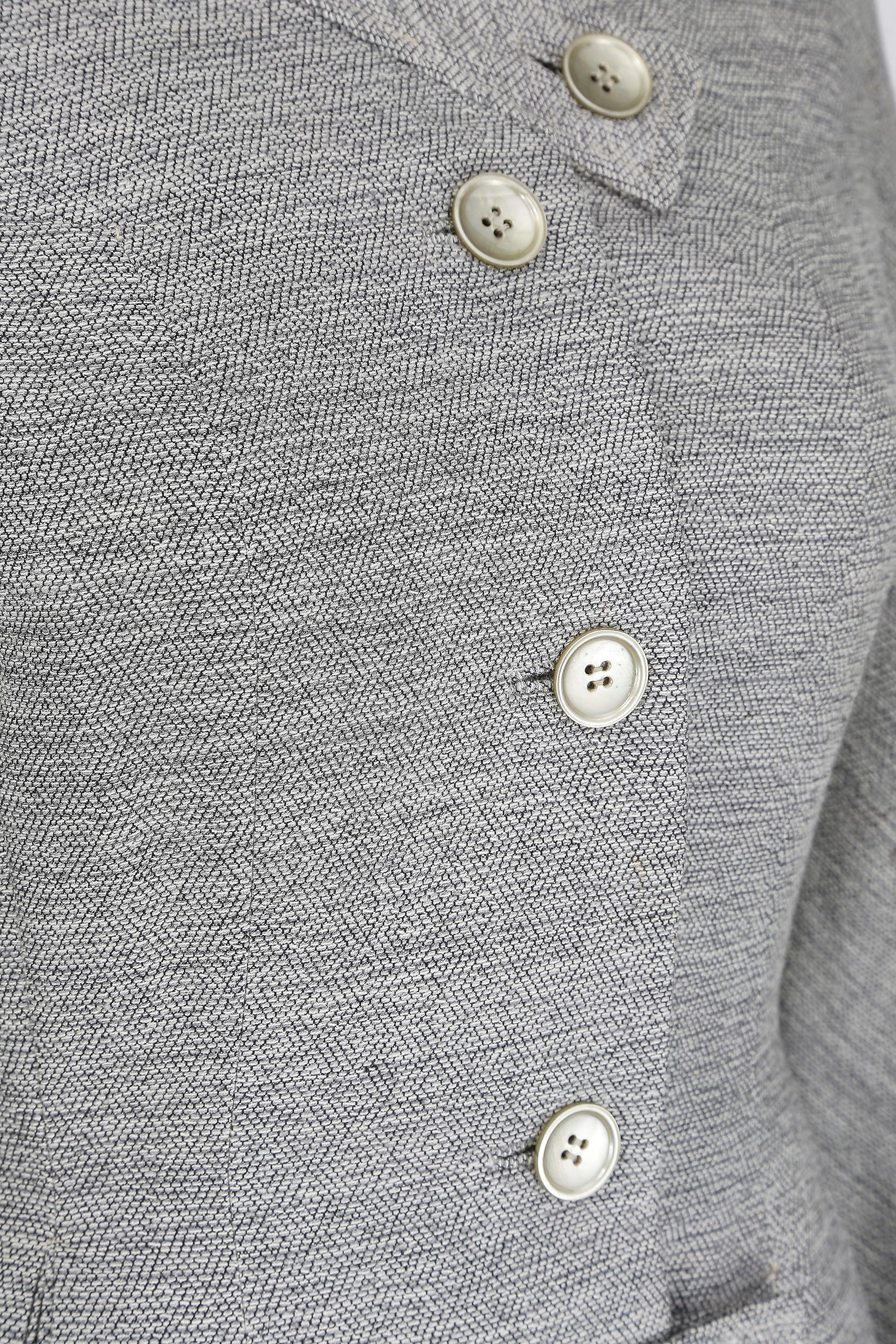 1940s Schleisner Co Flecked Grey Wool Jacket  In Excellent Condition For Sale In London, GB