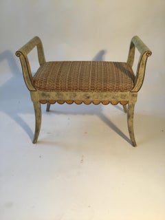 1940s Scalloped Bench
