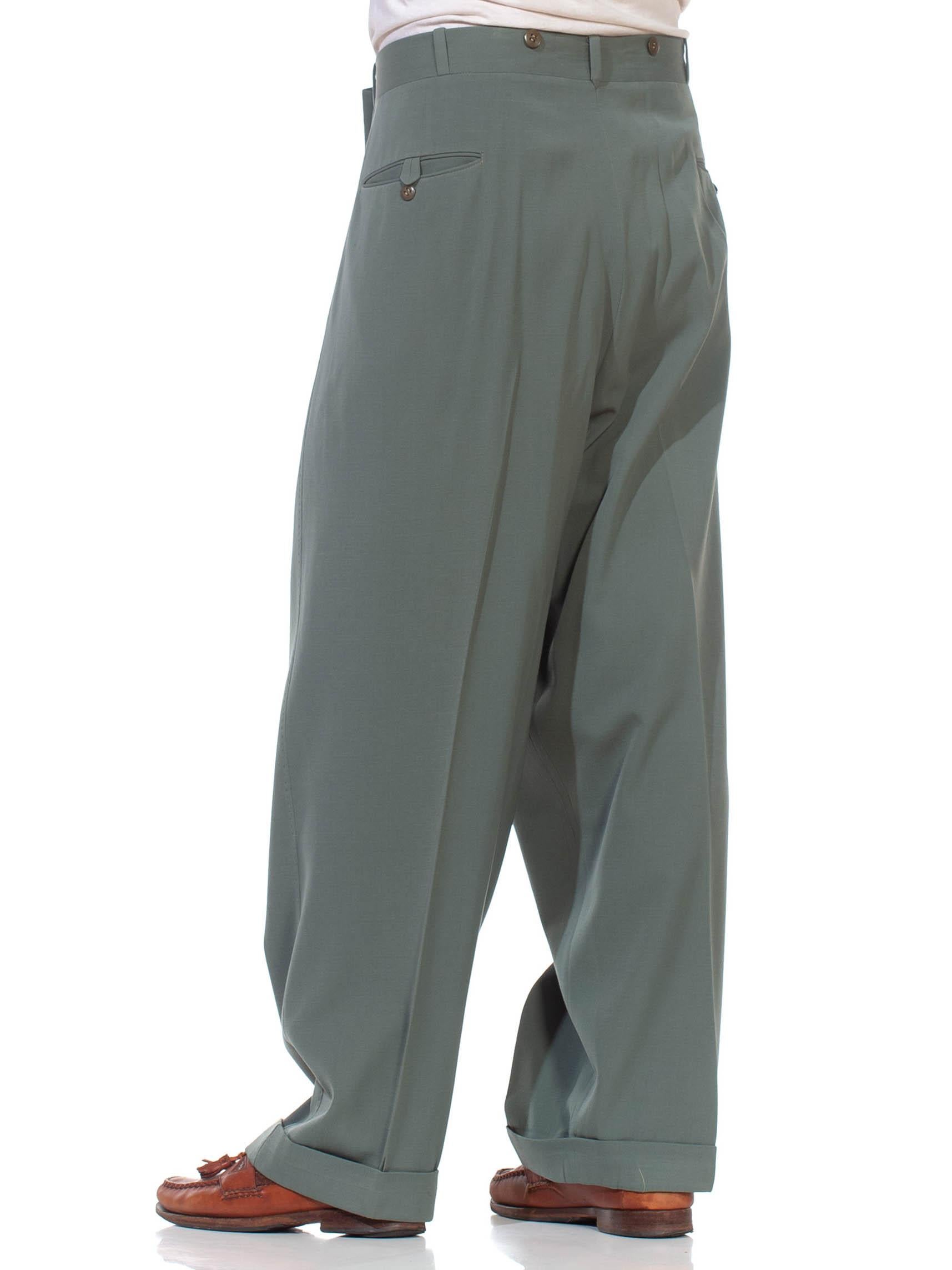 1940 high waisted trousers mens