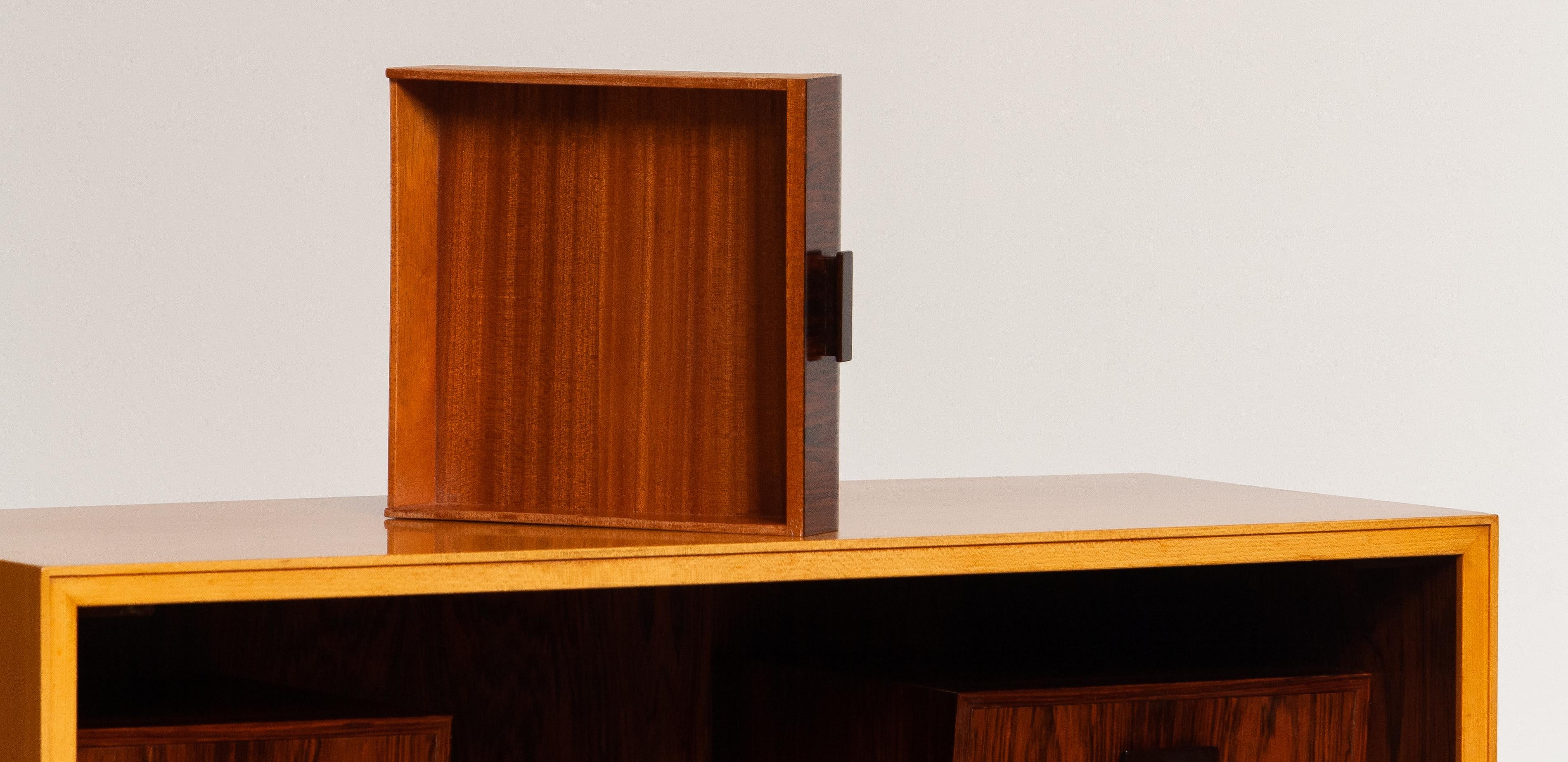 1940s, Secretaire Made of Elm Veneer, Sweden 9