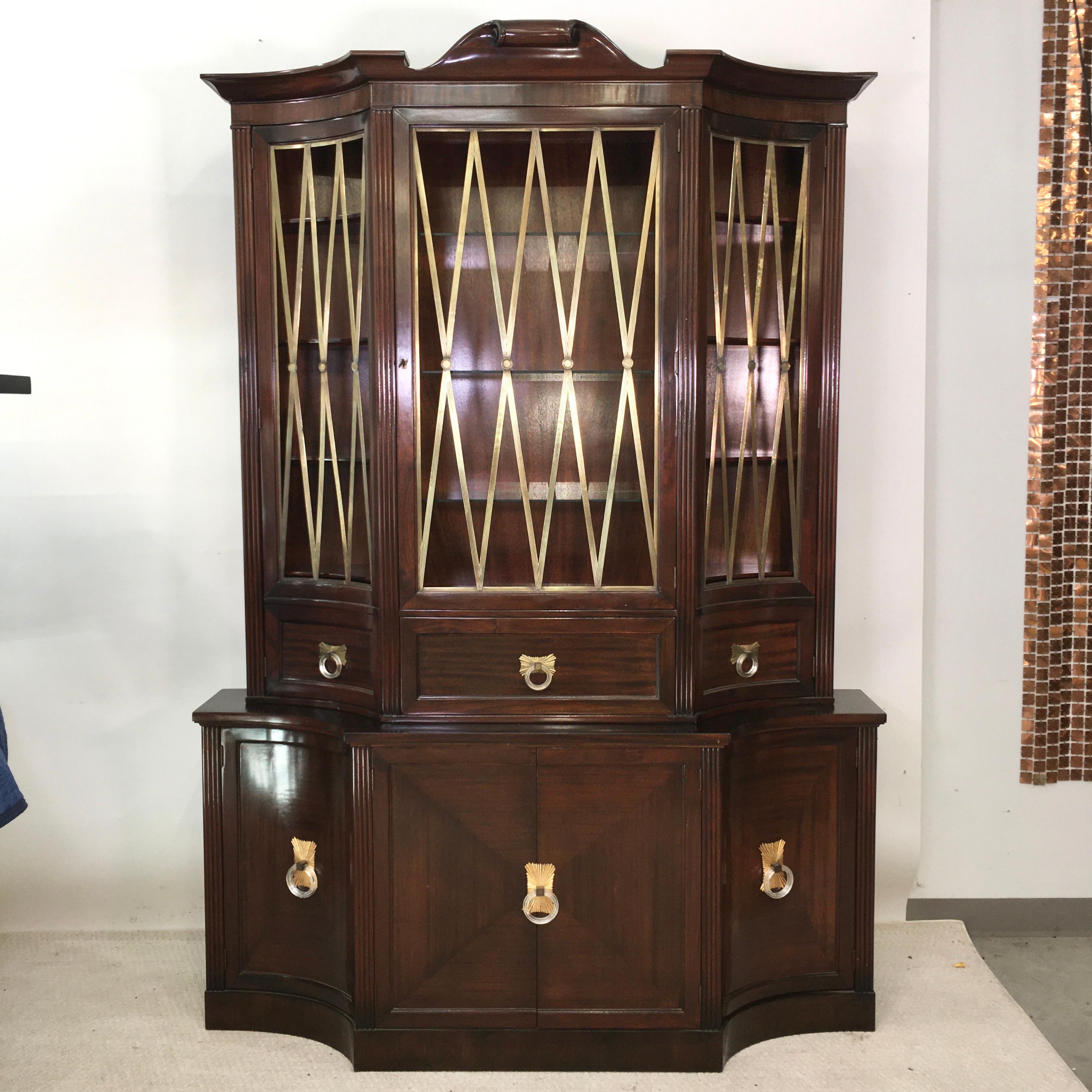 Hollywood Regency Grosfeld House 1940s Secretary by Lorin Jackson For Sale