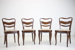 1940s Set of 4 Dining Chairs, Czechoslovakia