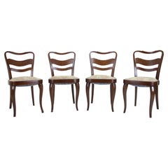 1940s Set of 4 Dining Chairs, Czechoslovakia