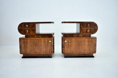 1940s Set of Bedside Tables by Jindrich Halabala, Czechoslovakia