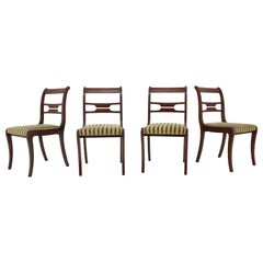 Vintage 1940s Set of Four Art Deco Dining Chairs