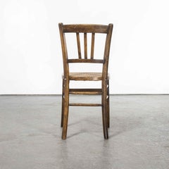 1940's Set of Four Cane Seated Dining Chairs