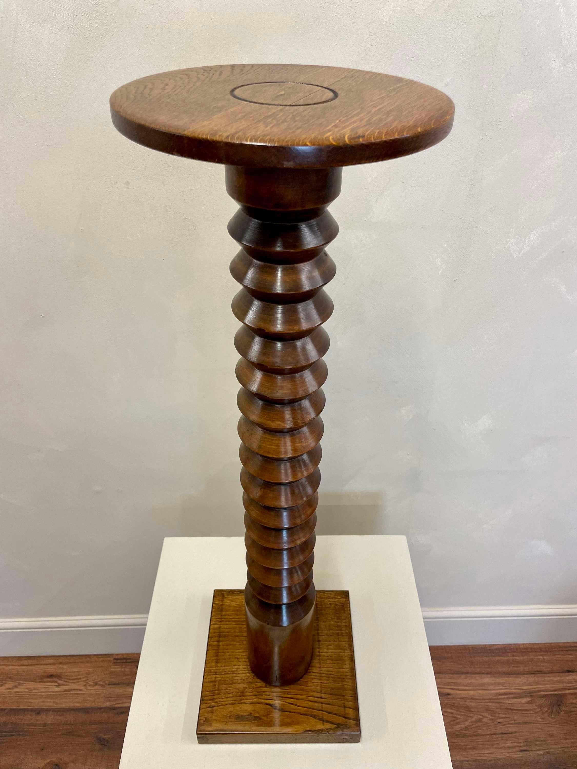 French 1940s Side Table / Pedestal by Charles Dudouyt