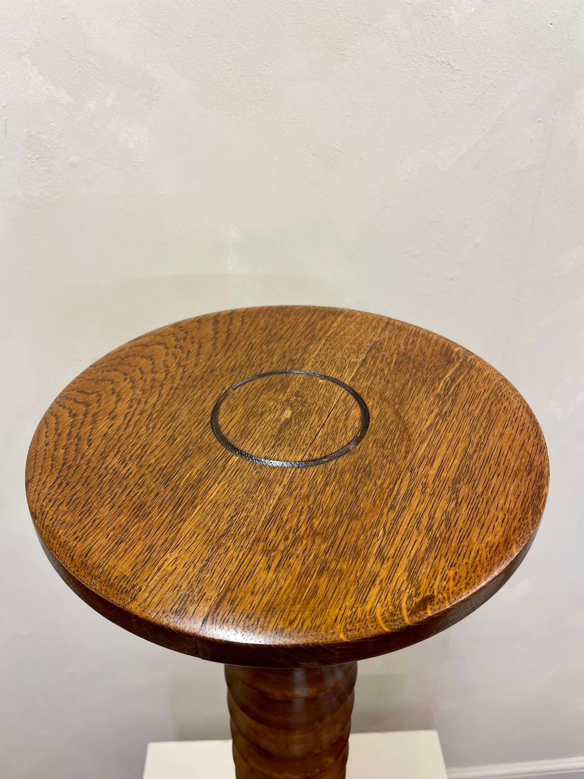 1940s Side Table / Pedestal by Charles Dudouyt In Good Condition In Southampton, GB