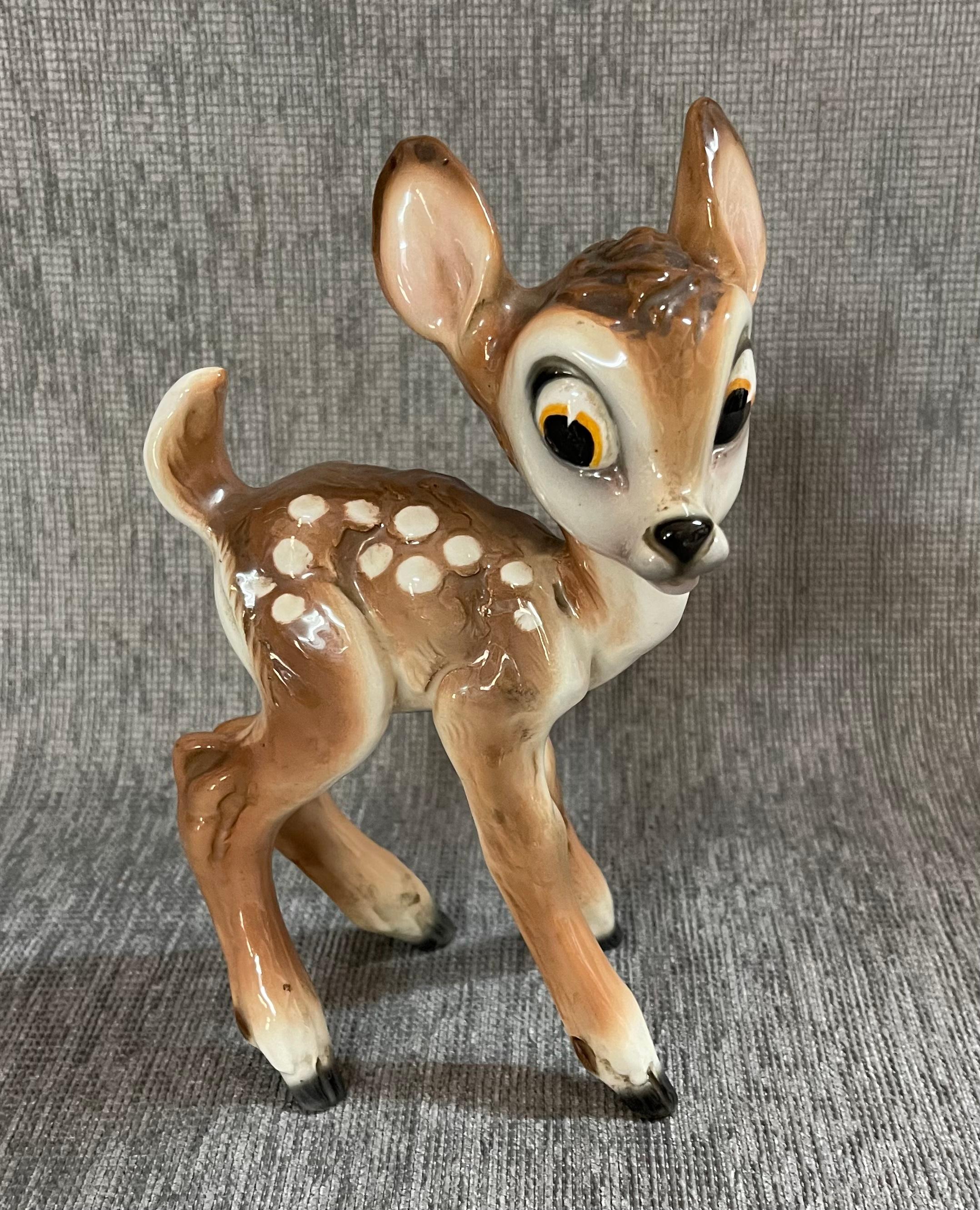1940er Jahre Signierter Animalier Walt Disney Bambi  Keramik im Angebot 4