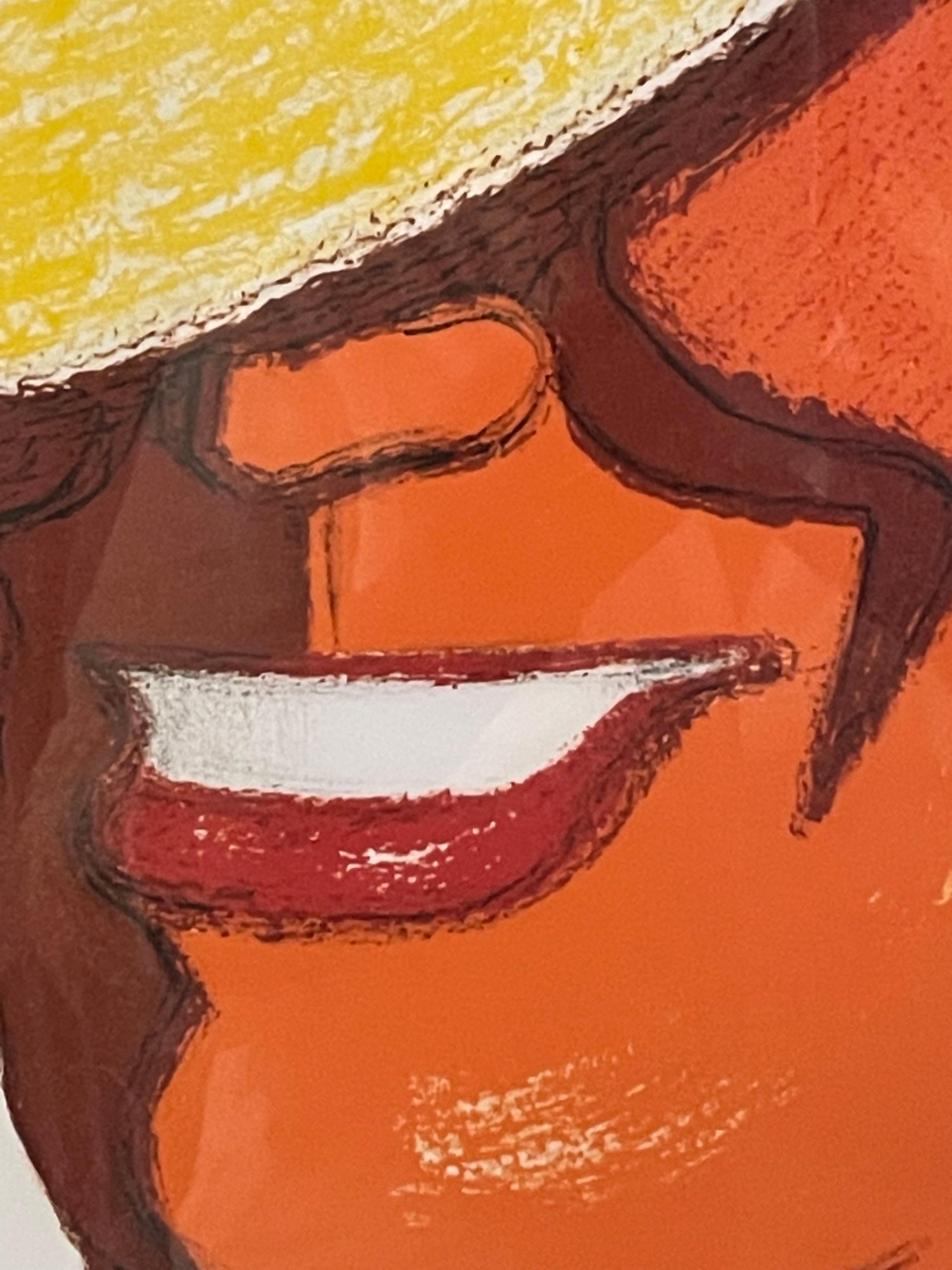 Beaux-Arts Litografia firmata del 1940 di Maurice Chevalier dell'artista francese Charles Kiffer in vendita