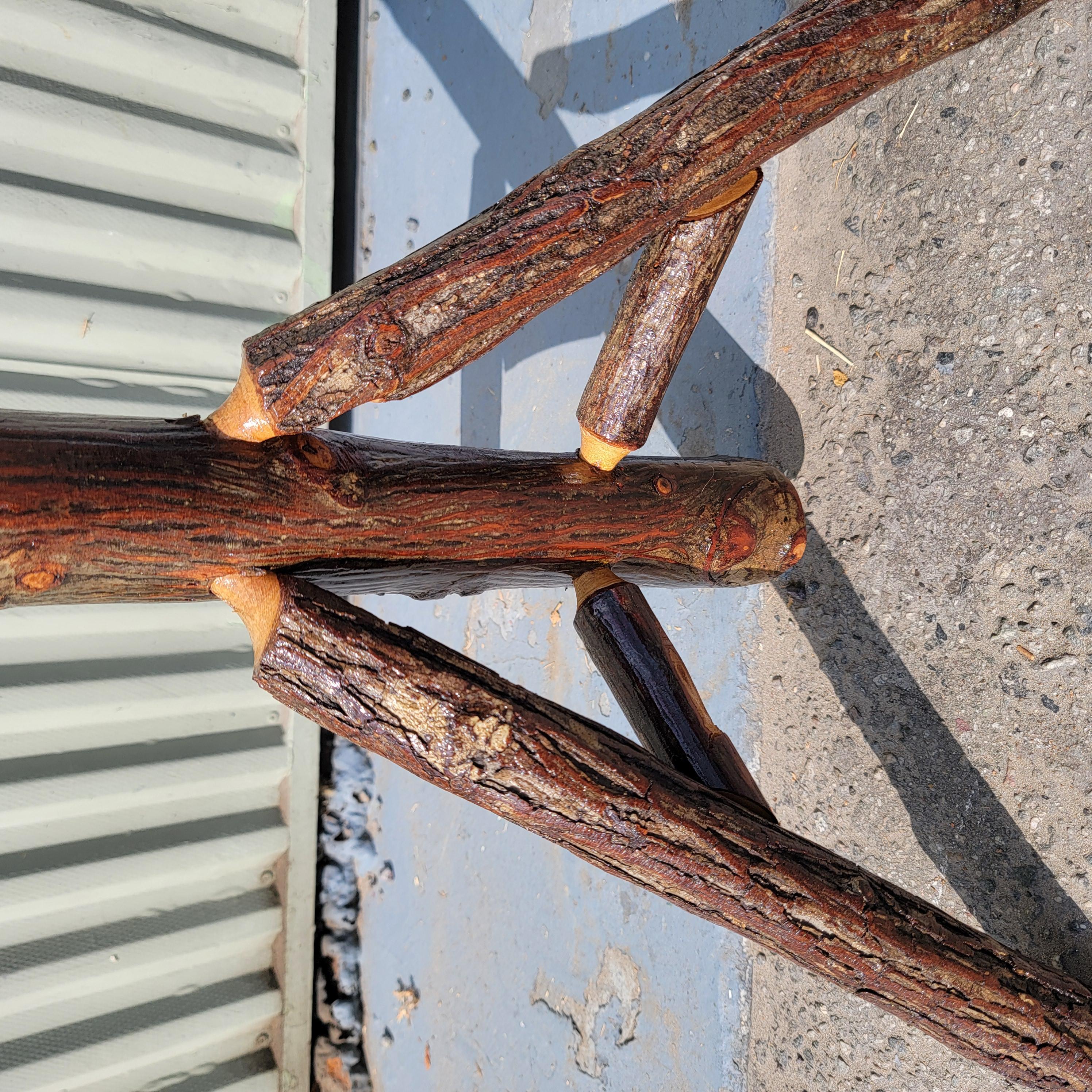 American 1940's Signed Old Hickory Coat & Hat Stand