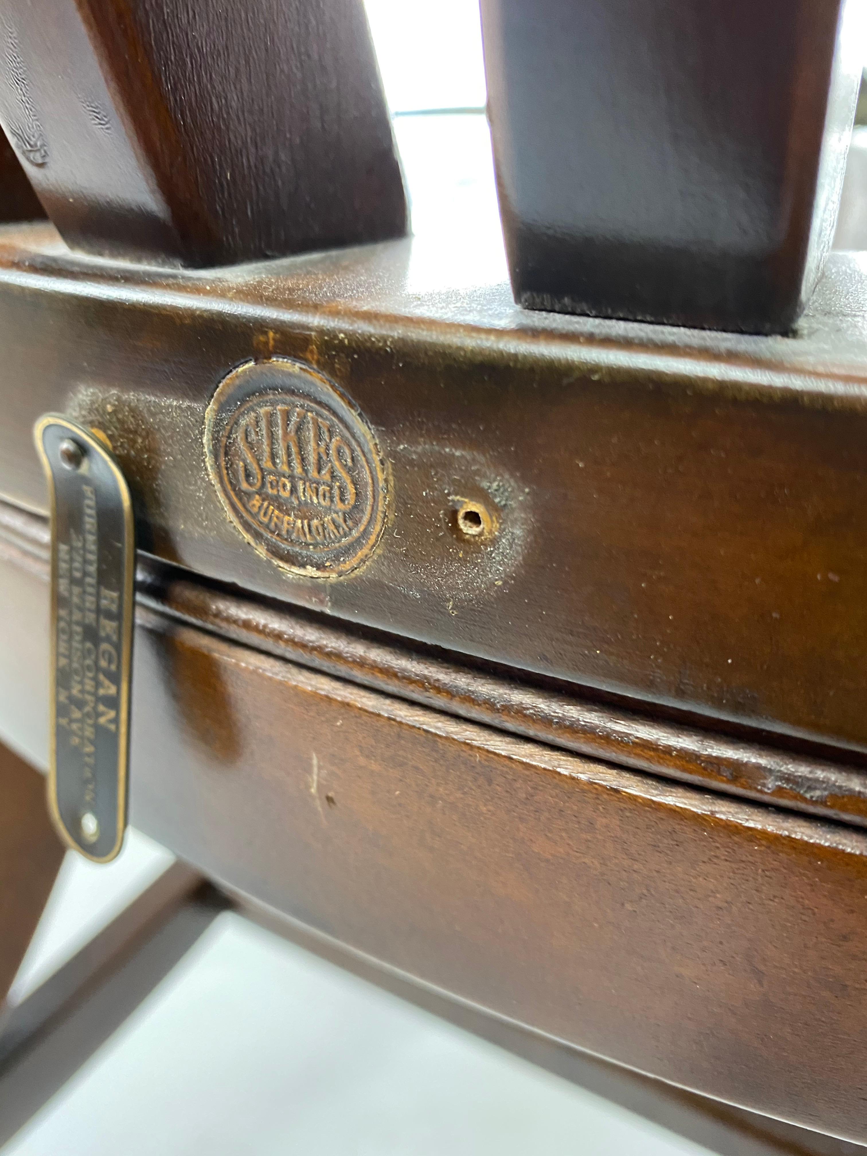 American 1940s Sikes Courthouse Armchair