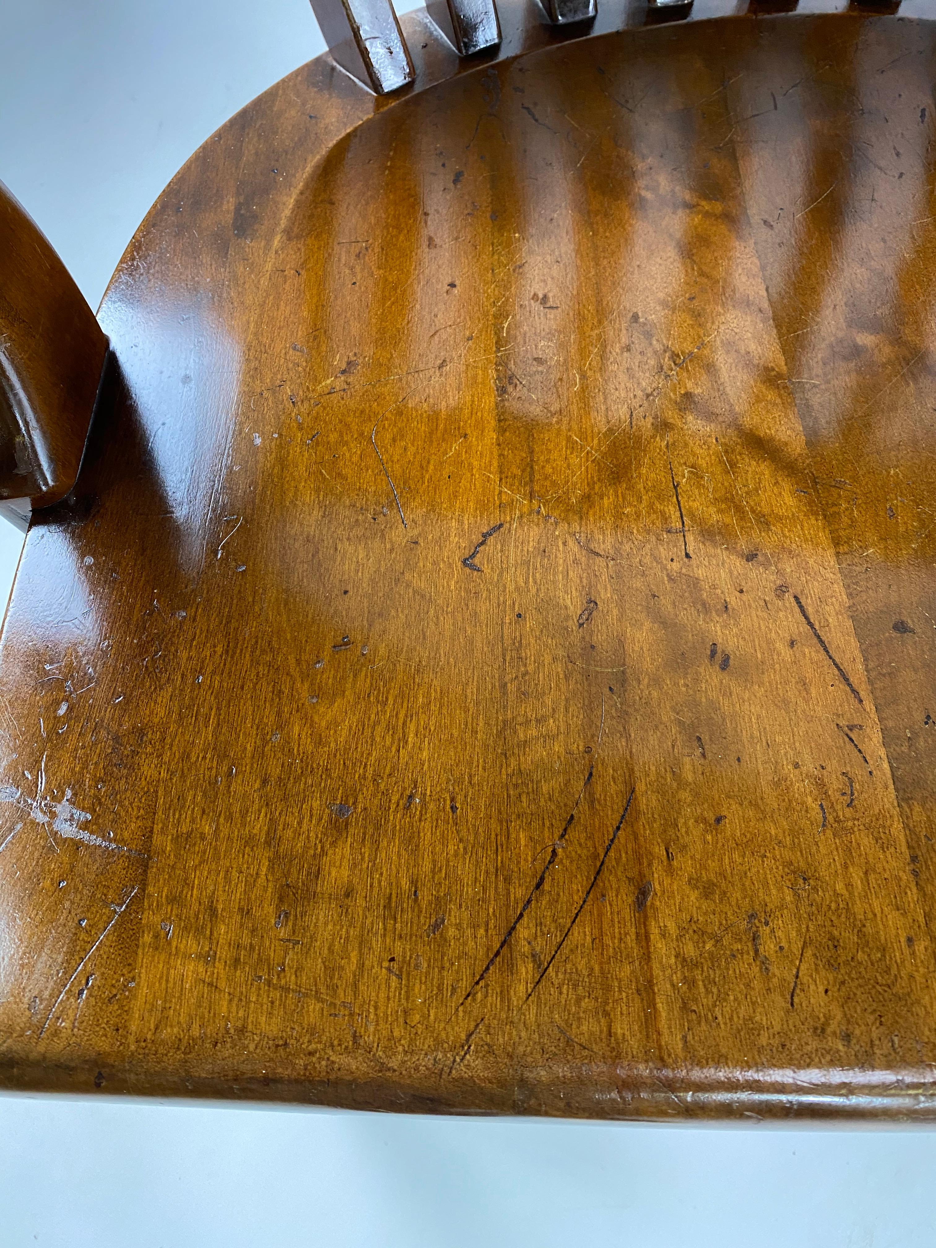 1940s Sikes Courthouse Armchair In Good Condition In Esperance, NY