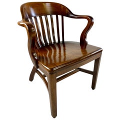 Vintage 1940s Sikes Courthouse Armchair