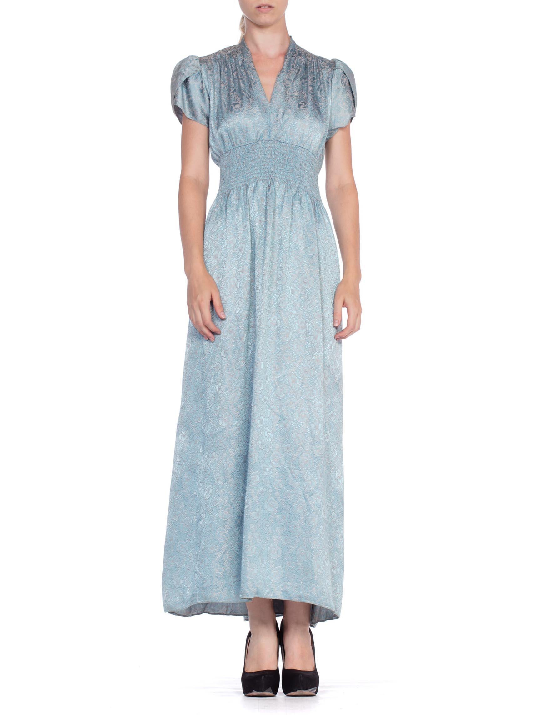 1940s blue dress