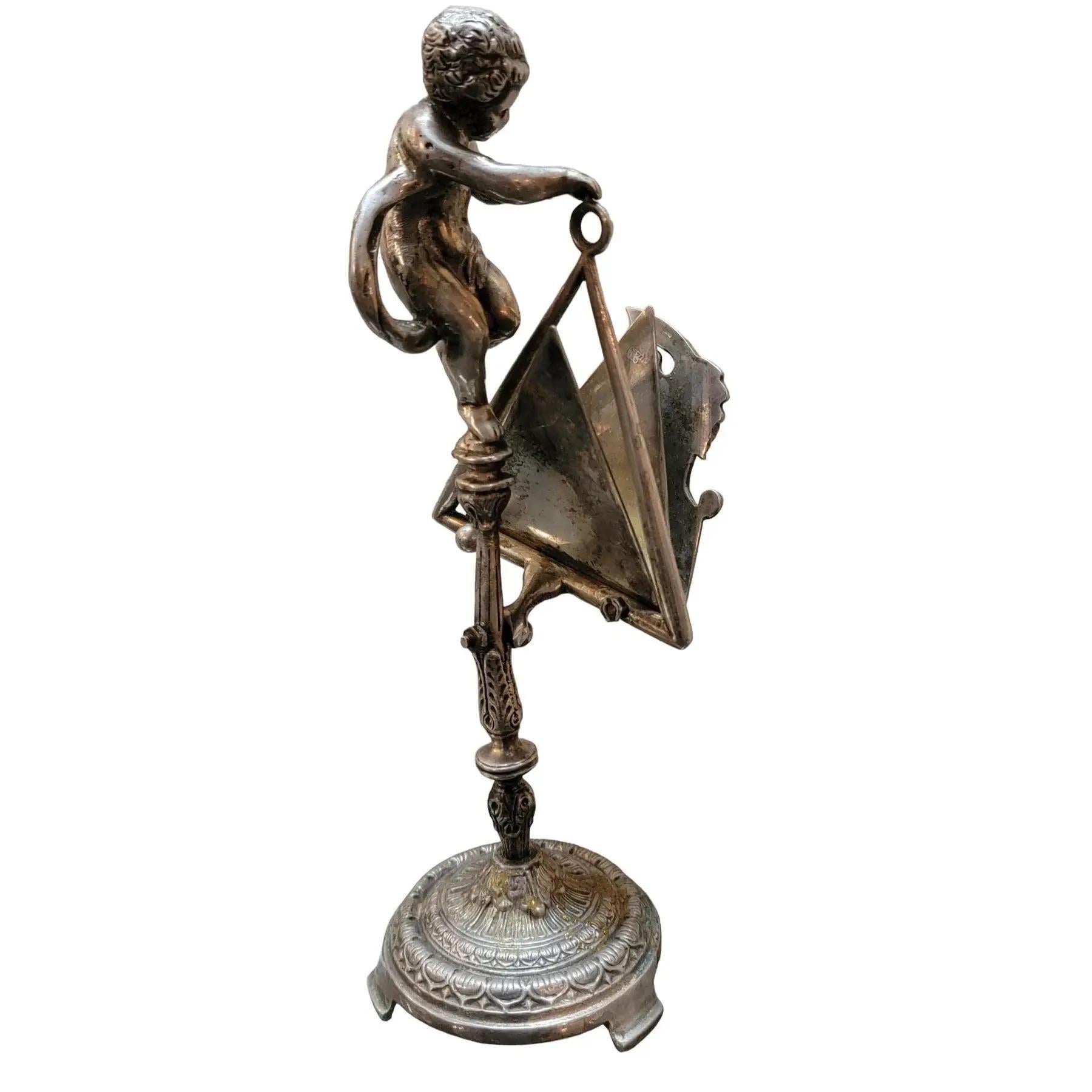 1940s Silver Letter Envelope Holder For Sale at 1stDibs