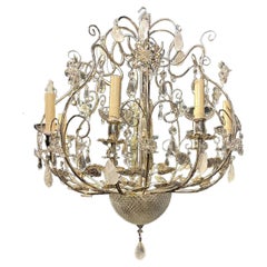 Vintage 1940’s Silver Plated Chandelier