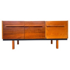 1940s simple design wooden sideboard by UP zavody - Czechoslovakia