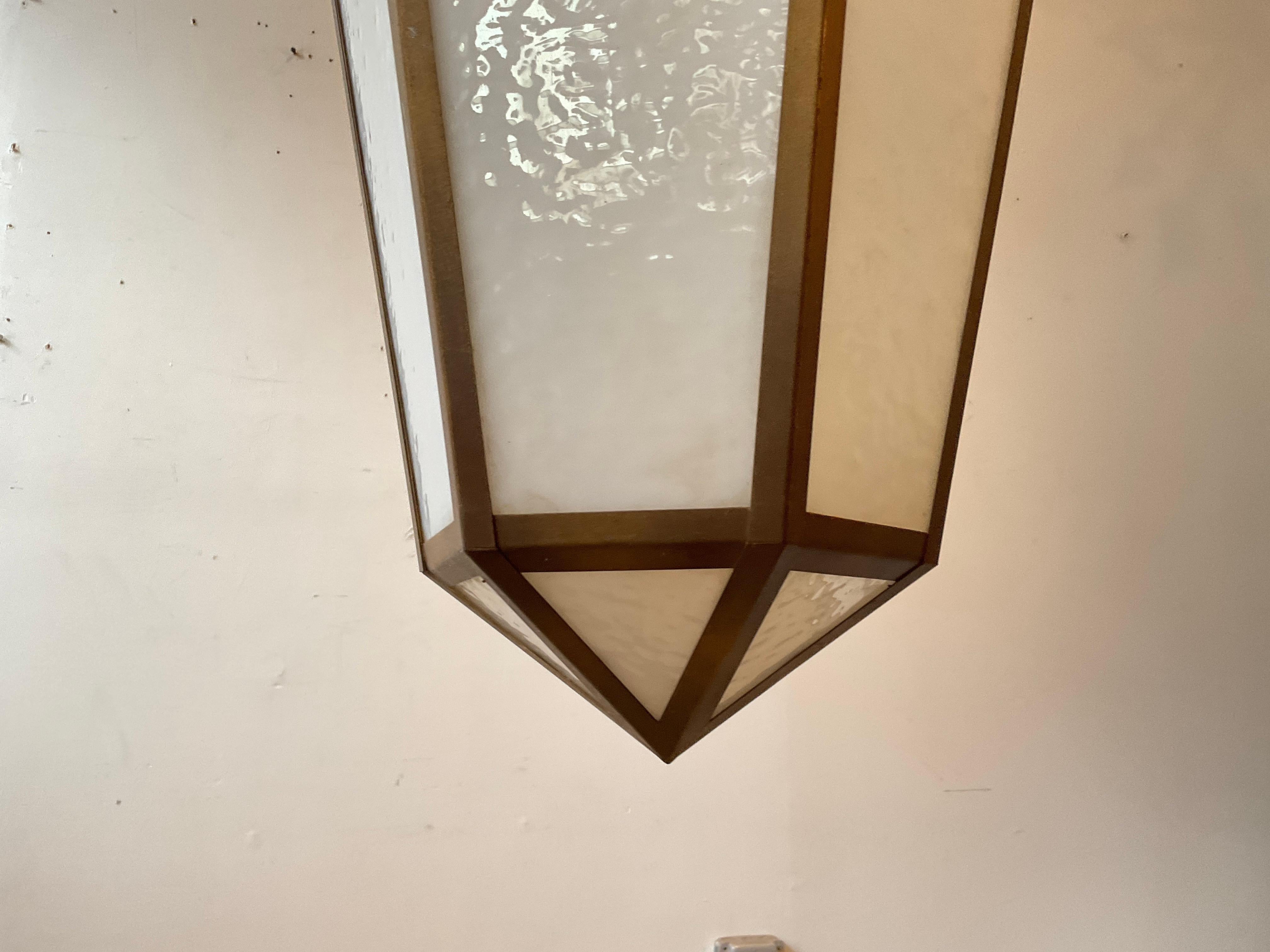 1940s Slag Glass Lantern For Sale 1