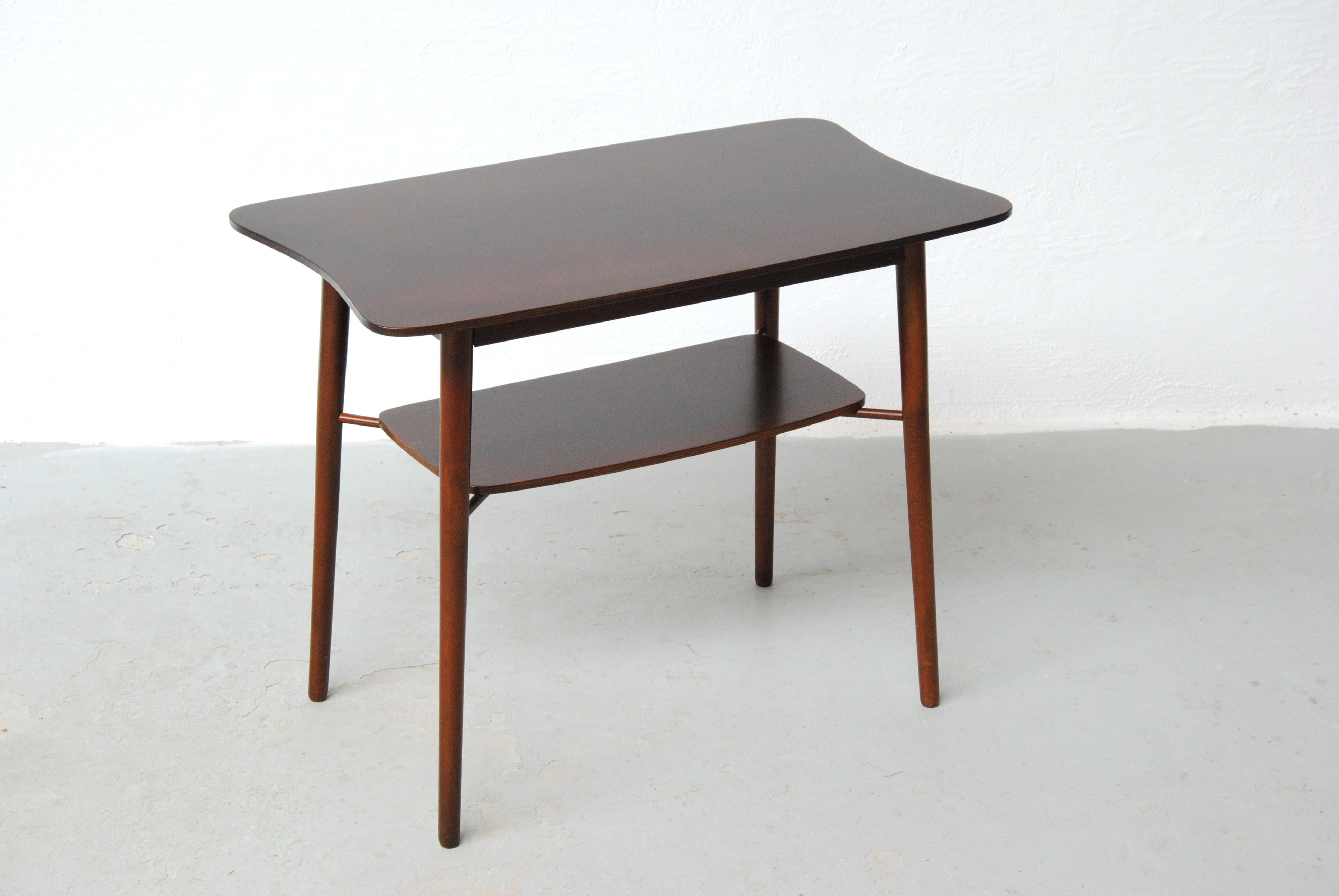 Mid-20th Century 1940s Small Danish Coffee Table in Tanned Oak For Sale