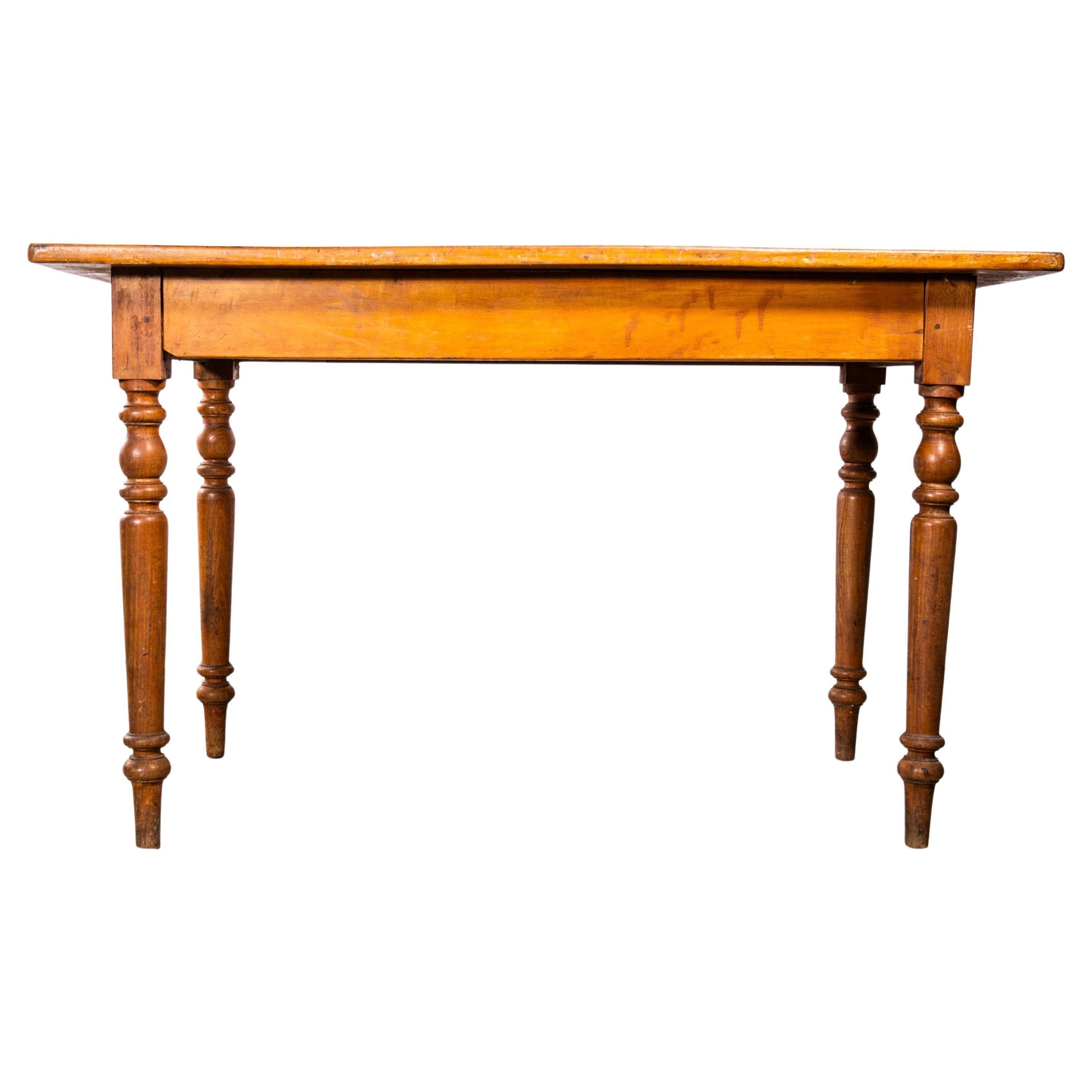 1940's Small French Bobbin Leg Kitchen Dining Table
