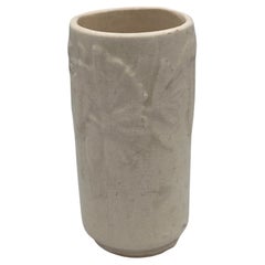 1940's Small McCoy Butterfly Ceramic Vase In White