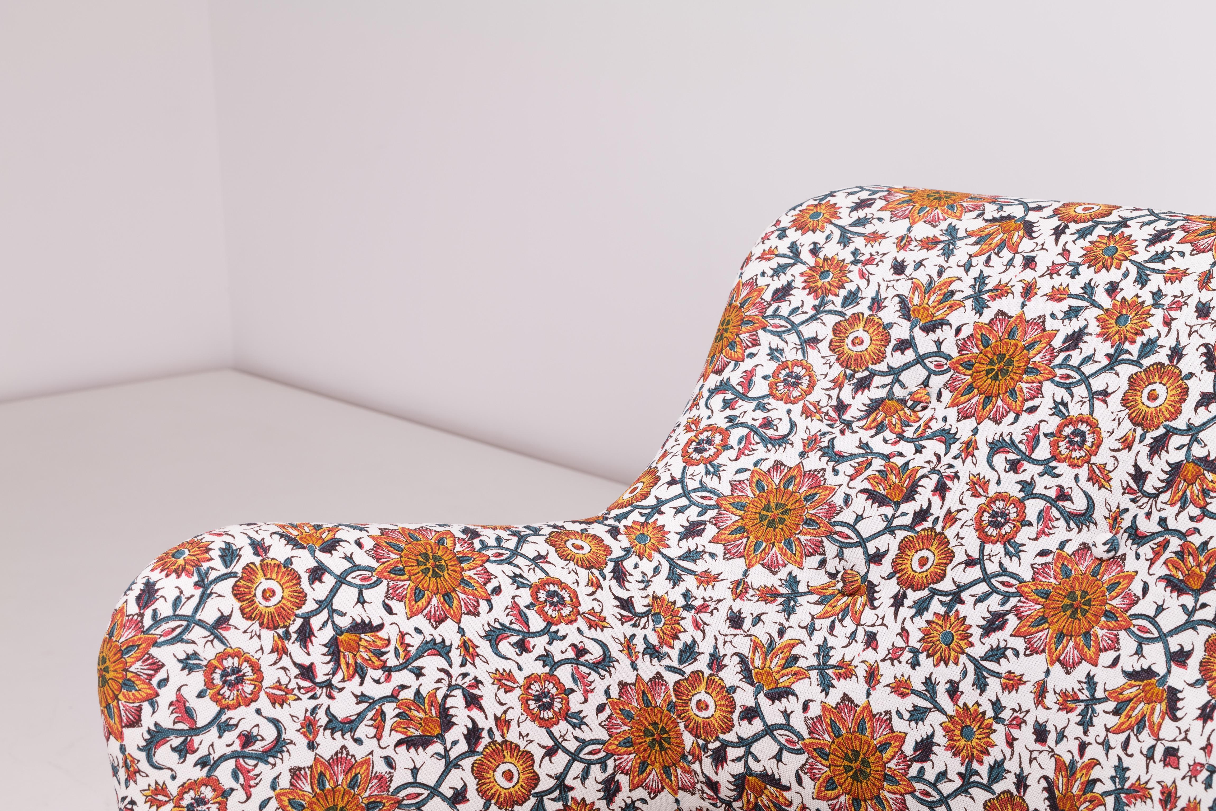 Birch 1940s Sofa Designed by Peter Hvidt for Fritz Hansen Fabric by Soane Britain