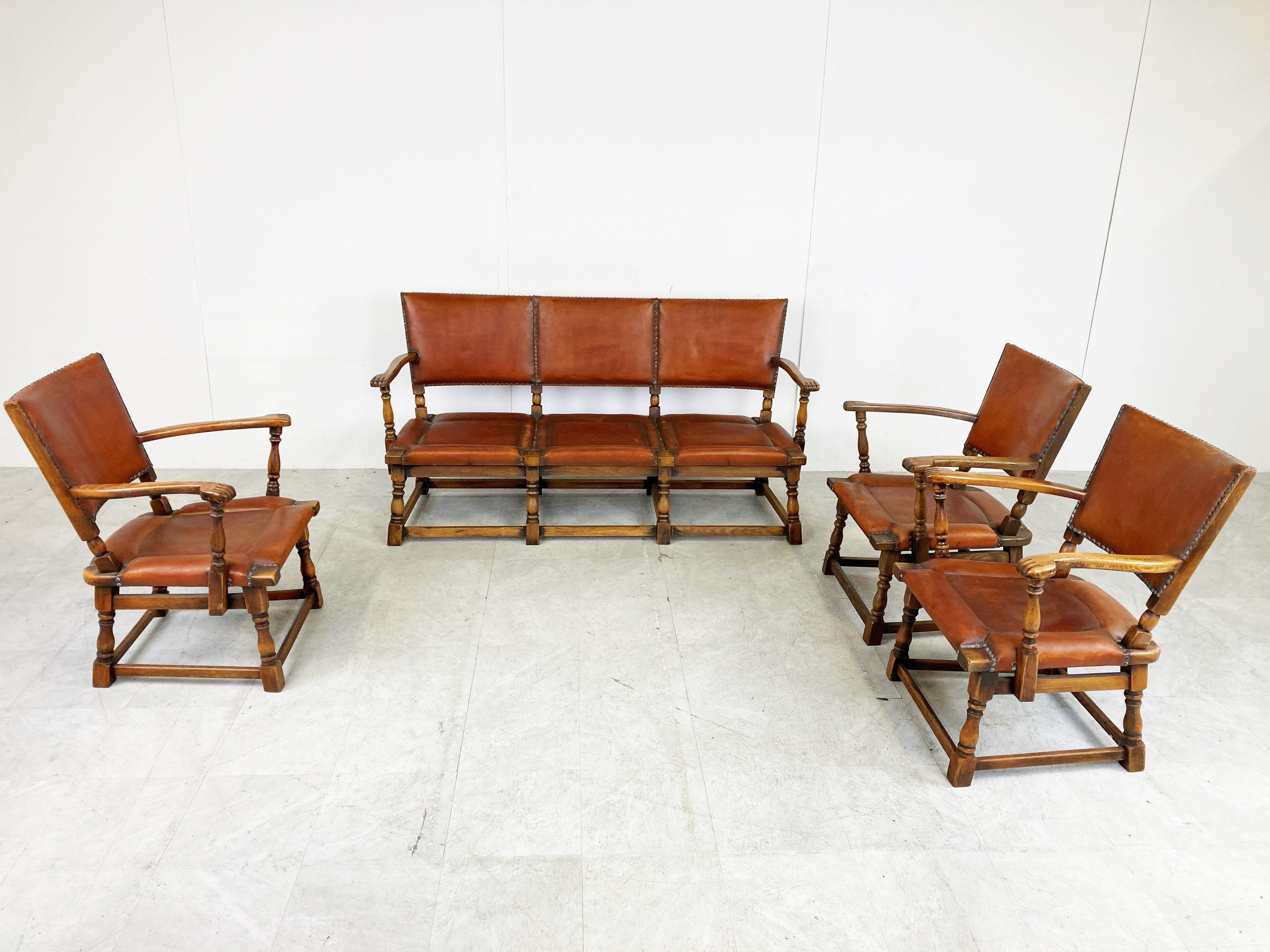 Dutch 1940s Sofa Set by Theo Ruth for Artifort For Sale