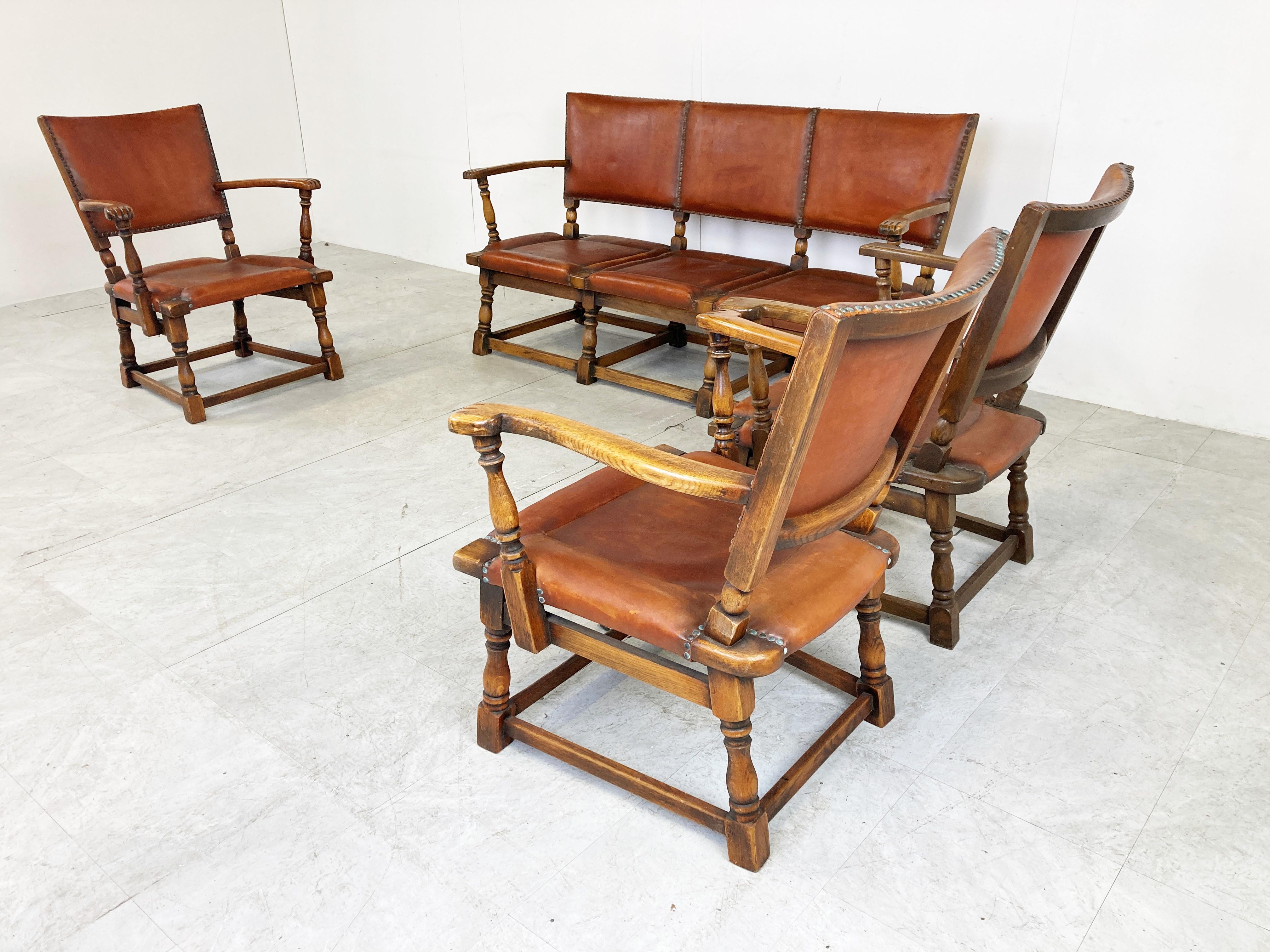Mid-20th Century 1940s Sofa Set by Theo Ruth for Artifort For Sale