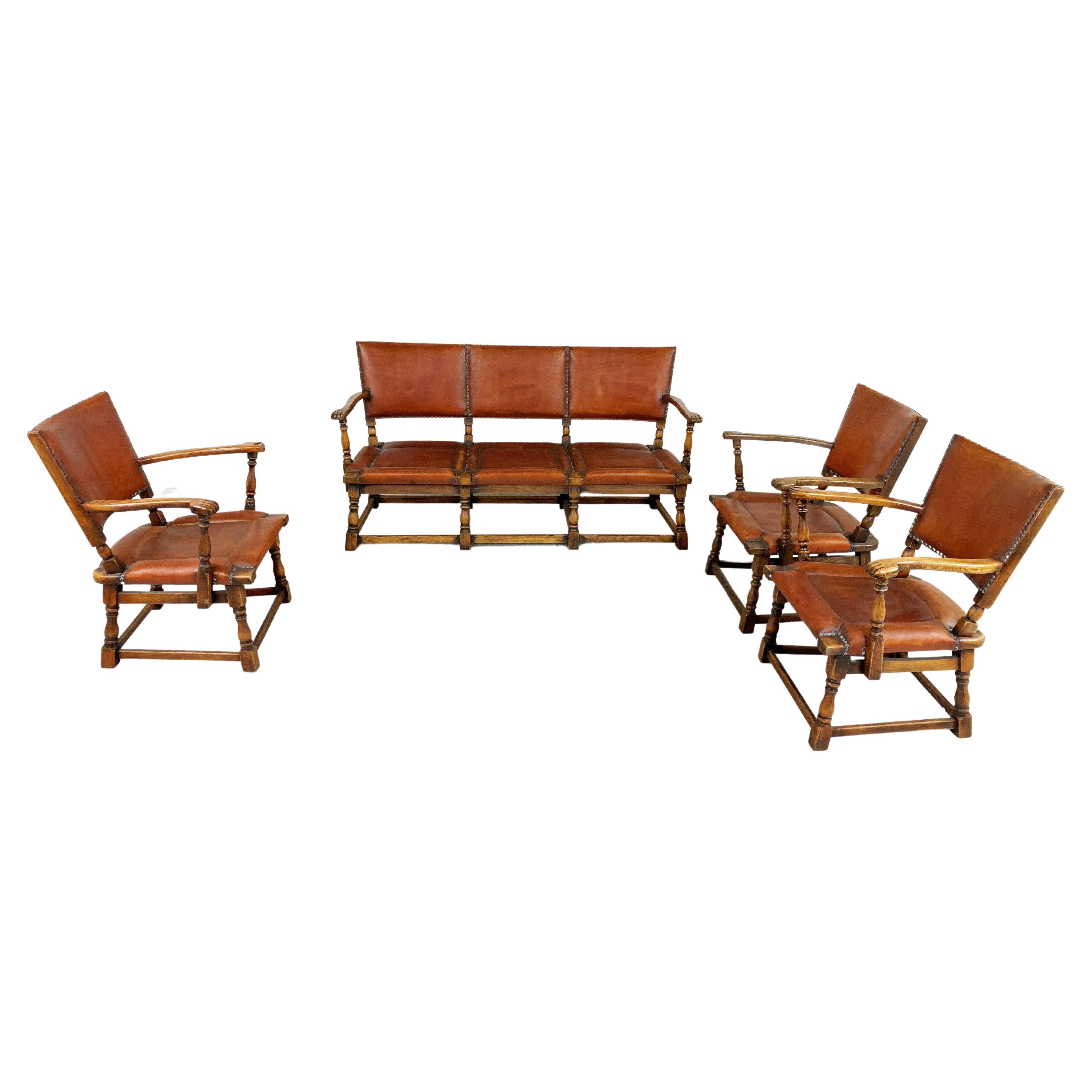 1940s Sofa Set by Theo Ruth for Artifort For Sale