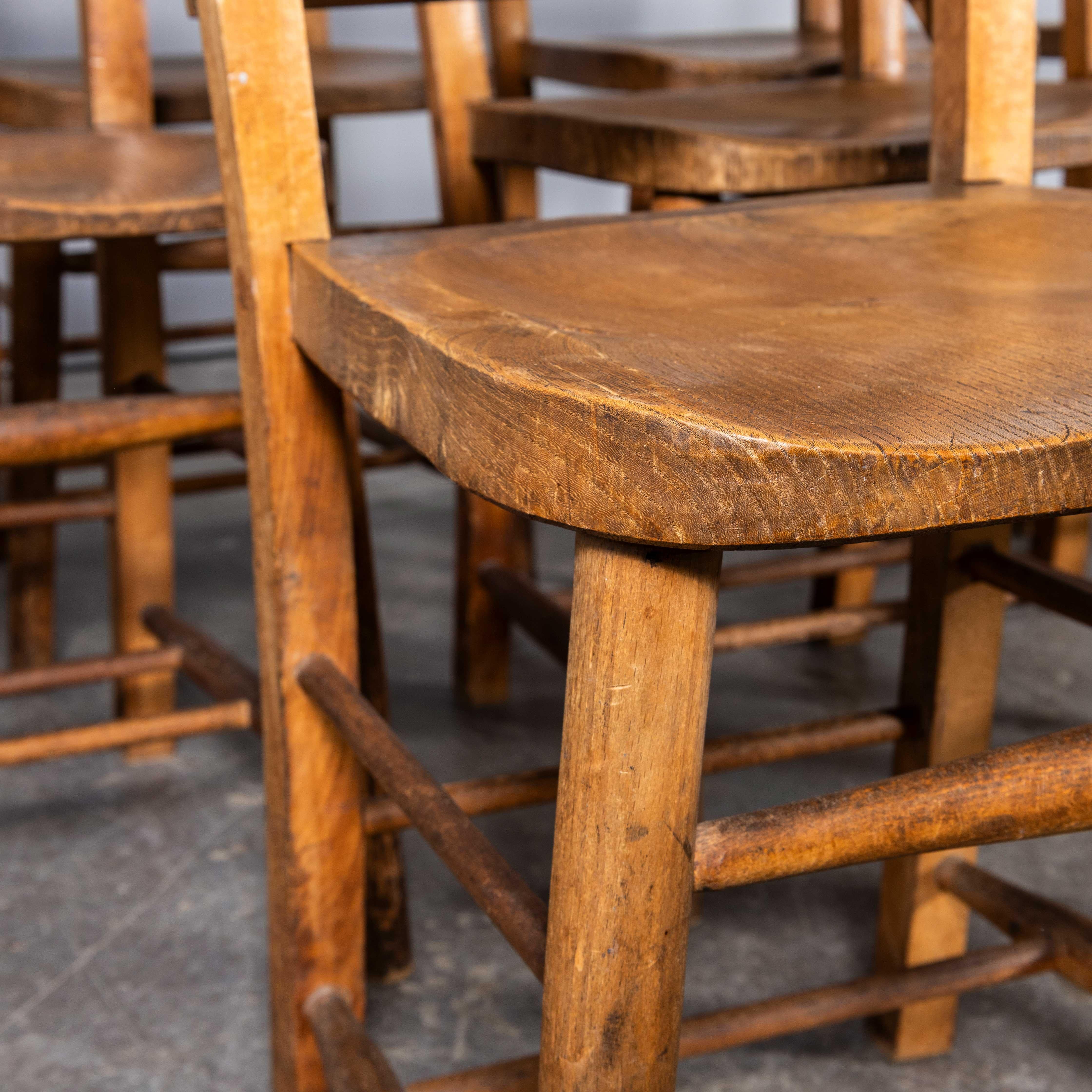 1940’s Solid Elm Church – Chapel Dining Chairs – Good Quantity Available
1940’s Solid Elm Church – Chapel Dining Chairs – Good Quantity Available. England has a wonderfully rich heritage for making chairs. At the height of production at the turn of