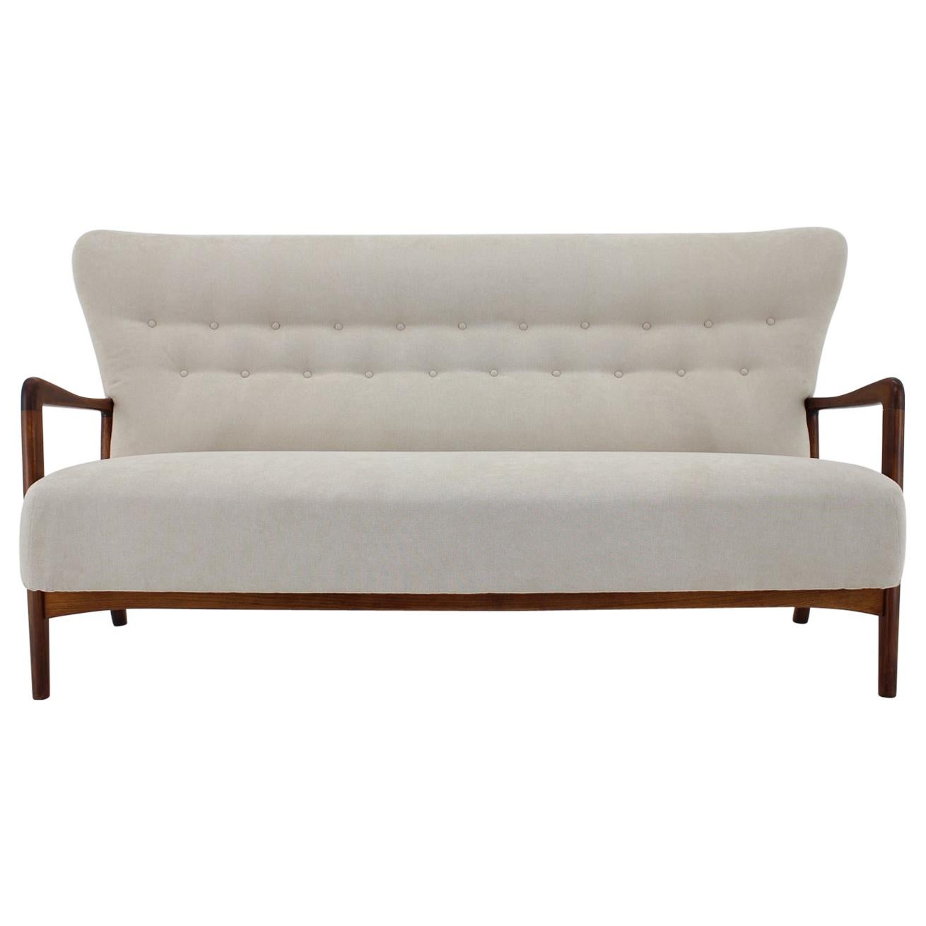 1940s Soren Hansen Three-Seat Sofa by Fritz Hansen, Denmark