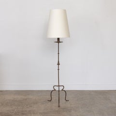 1940s Spanish Iron Floor Lamp